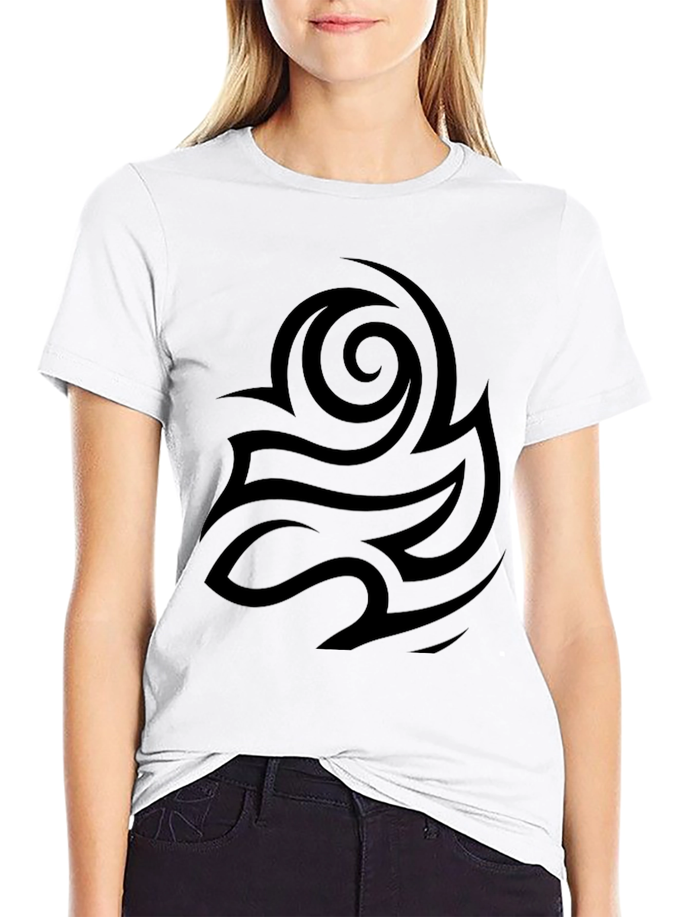 Black Tribal Design Tee | Stylish Mens T-Shirt
