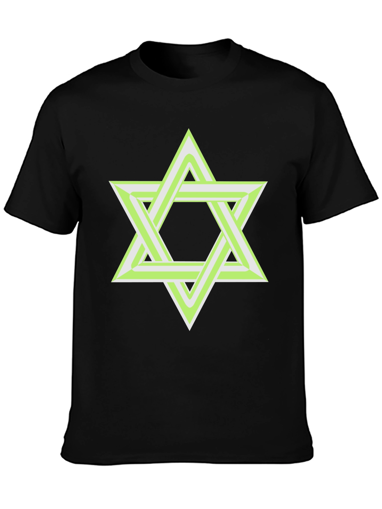 Illusion Star Graphic T-Shirt - Mens Casual Tee