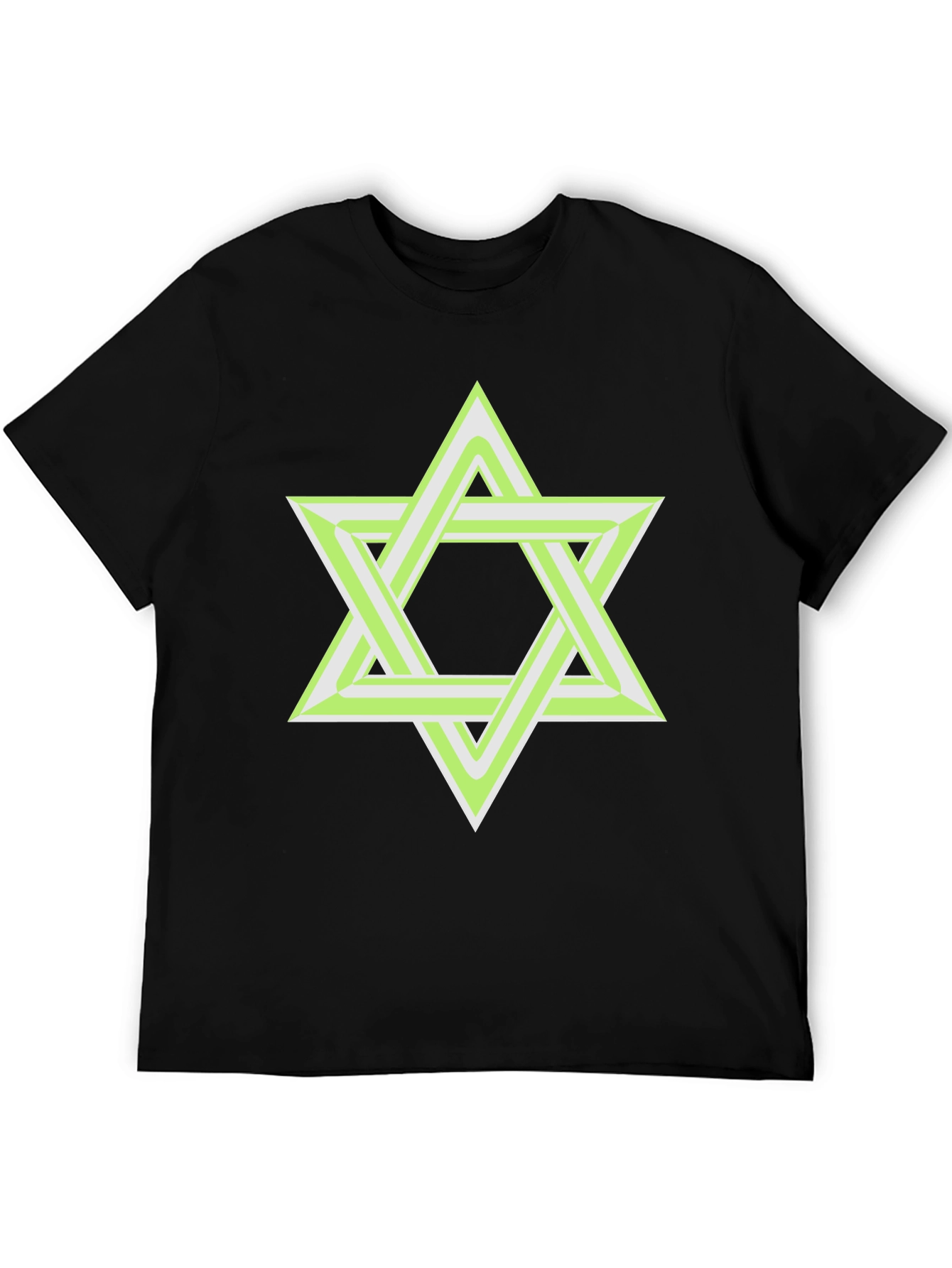 Illusion Star Graphic T-Shirt - Mens Casual Tee