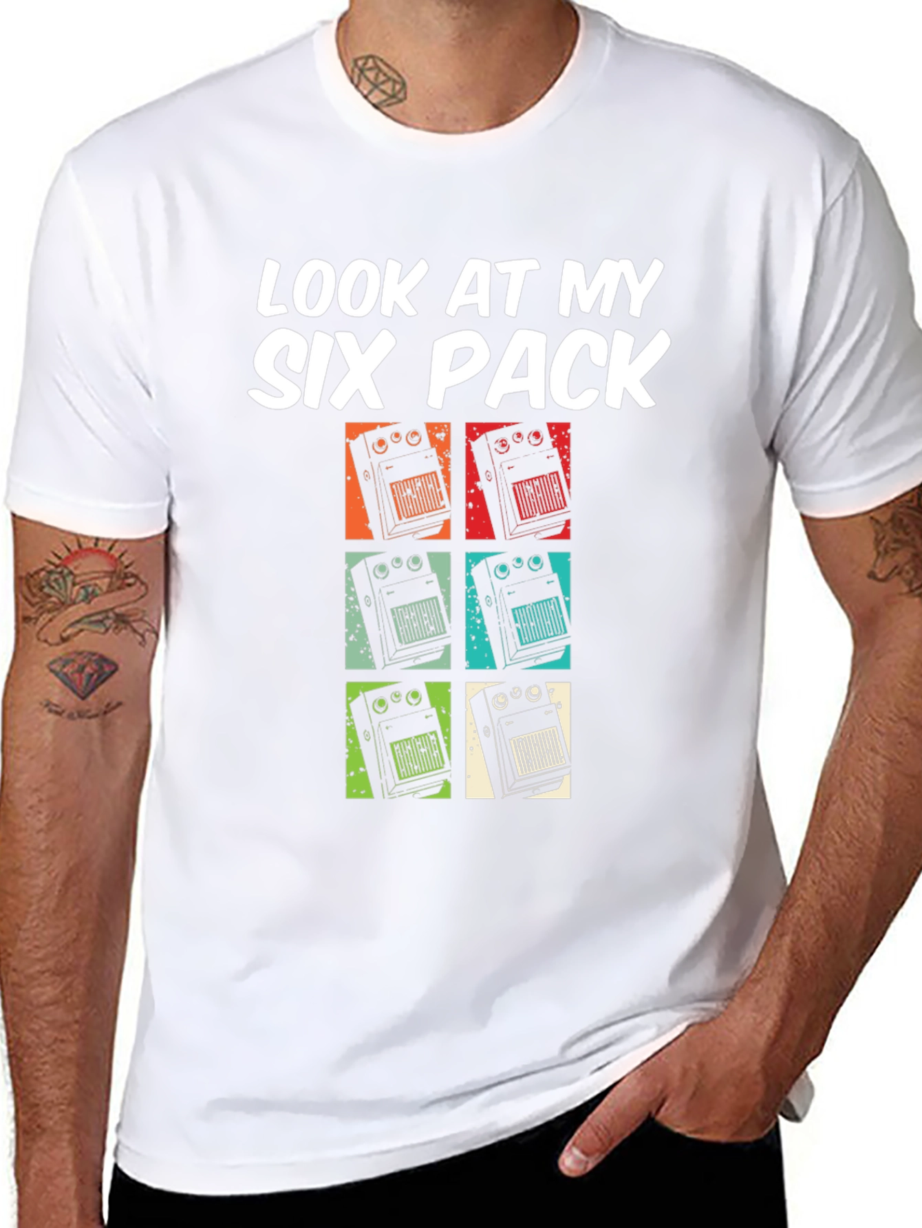 Six Pack Guitar Pedal T-Shirt