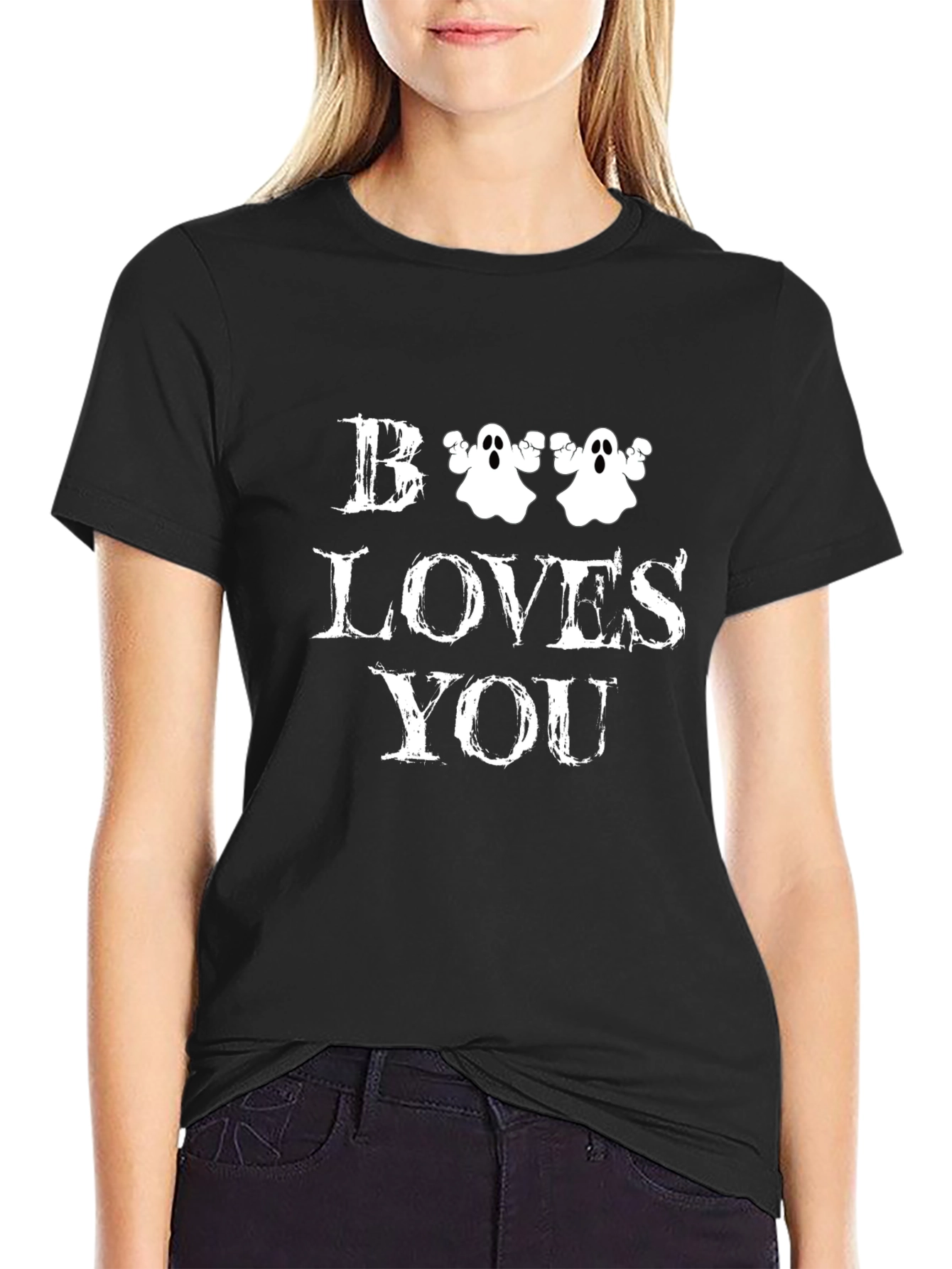 Boo Loves You Graphic T-Shirt - Halloween Edition