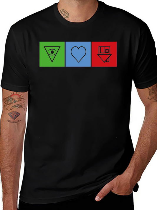 Geometric Symbol T-Shirt - Unique Design