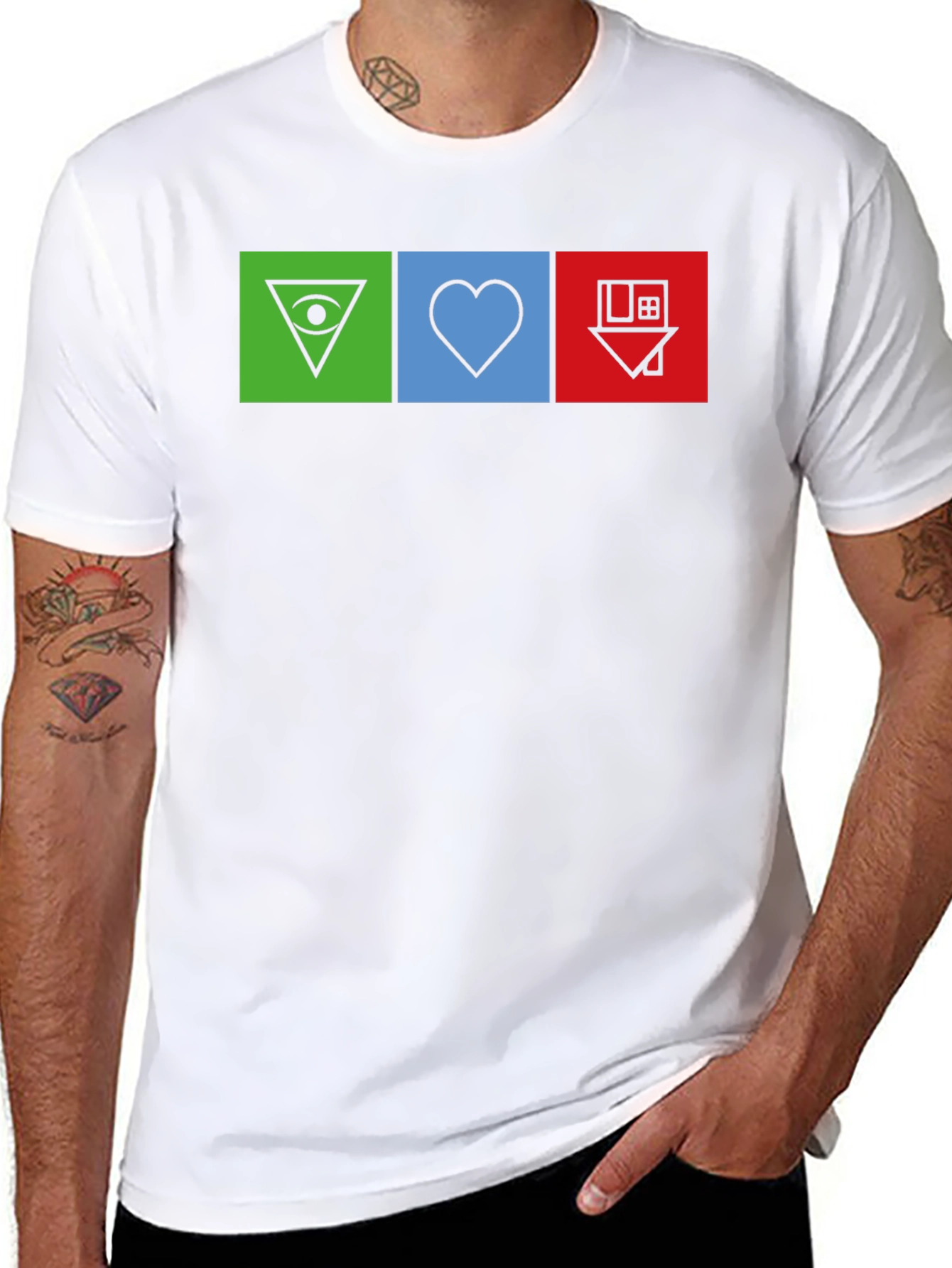 Geometric Symbol T-Shirt - Unique Design