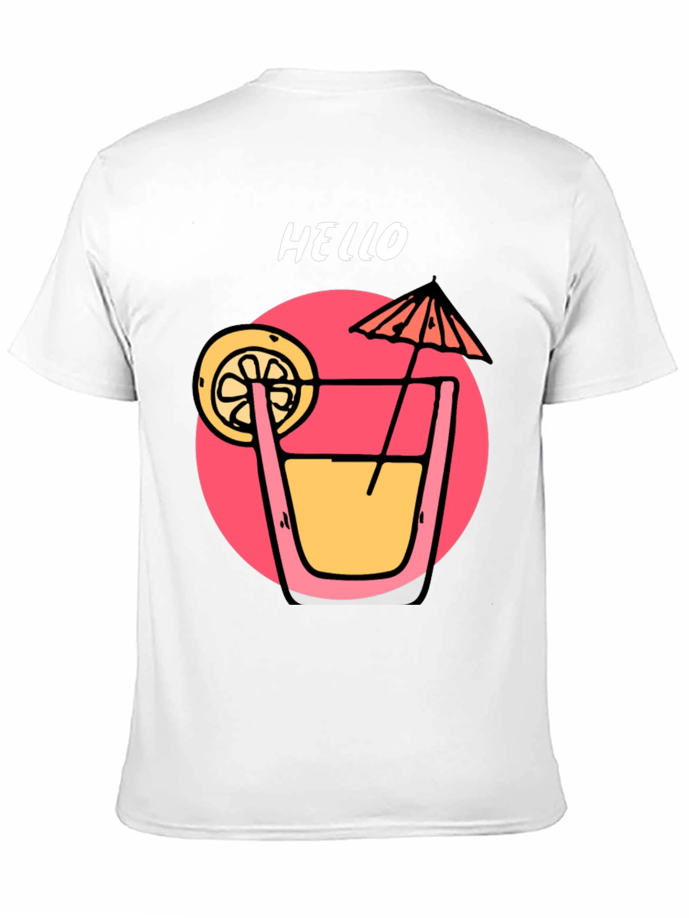 Summer Cocktail Graphic T-Shirt - Hello!