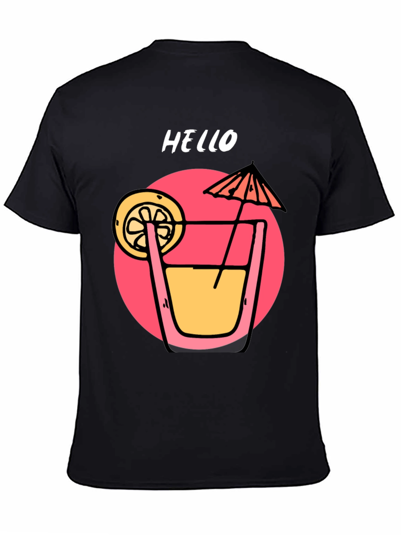Summer Cocktail Graphic T-Shirt - Hello!