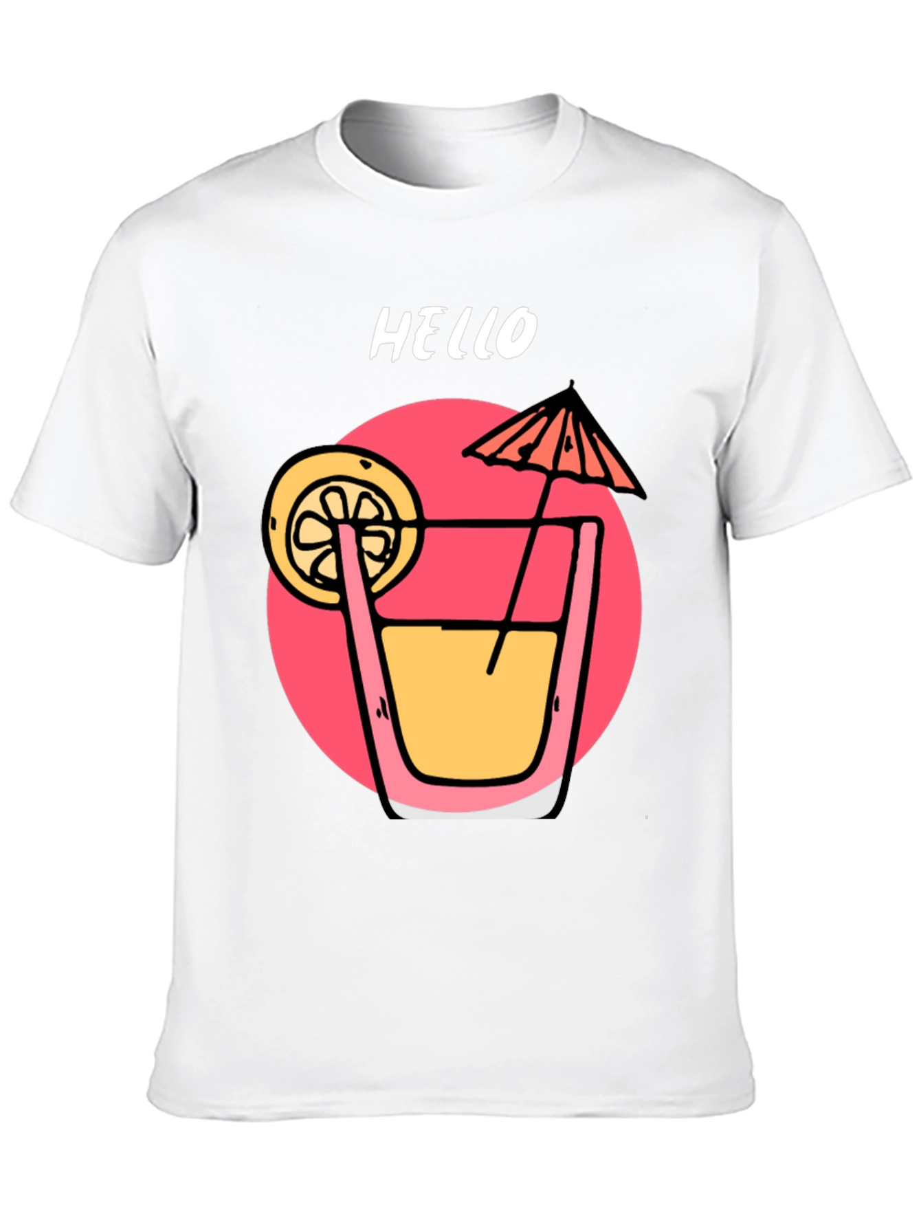 Summer Cocktail Graphic T-Shirt - Hello!