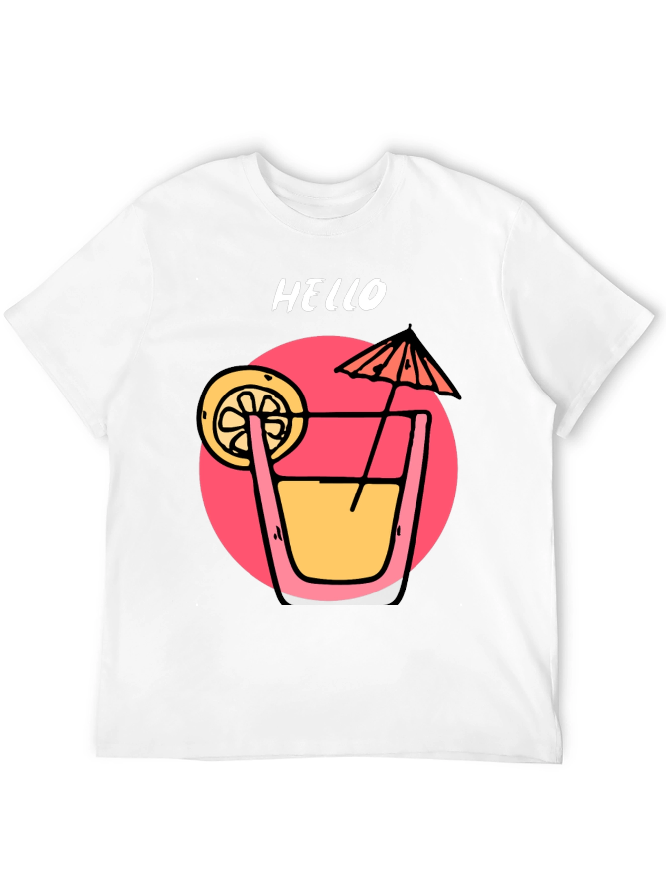 Summer Cocktail Graphic T-Shirt - Hello!
