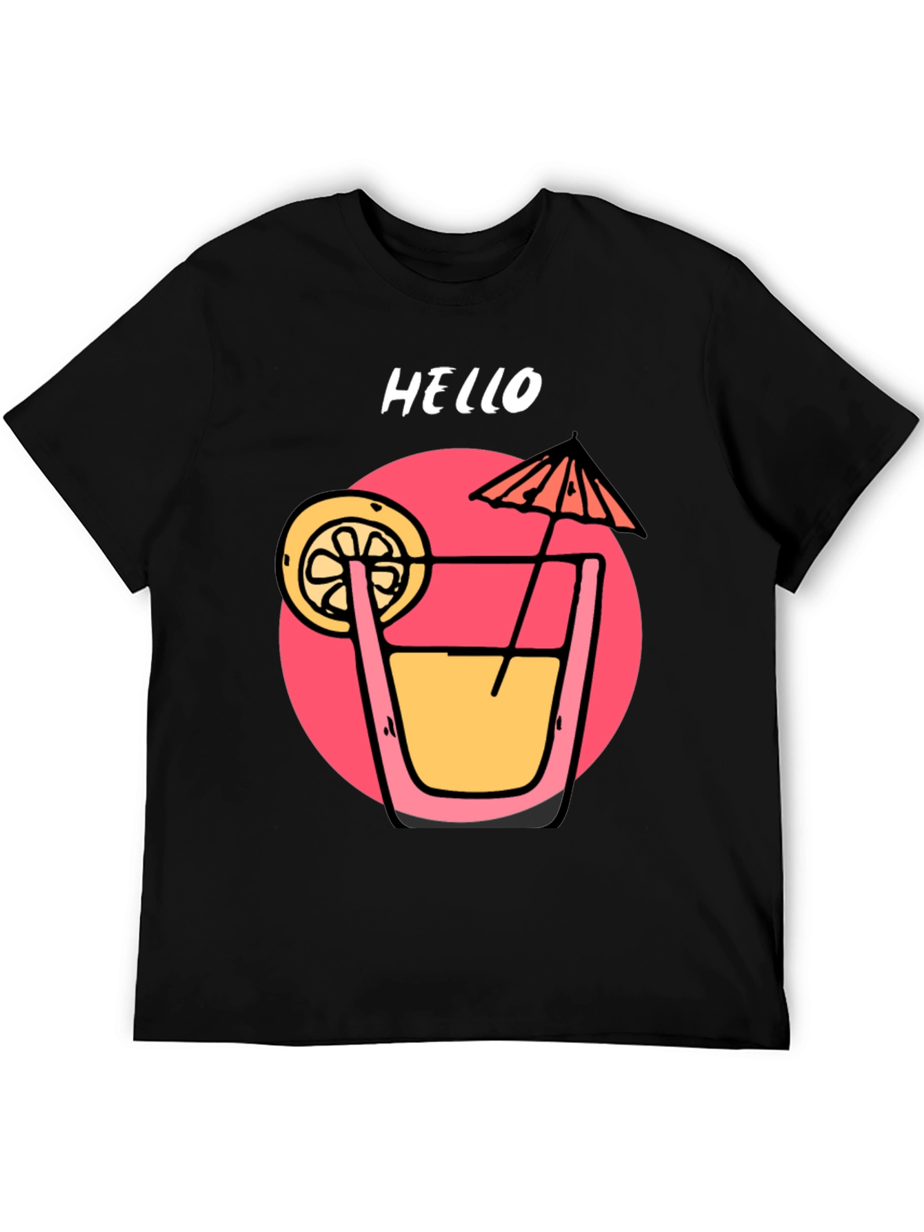 Summer Cocktail Graphic T-Shirt - Hello!