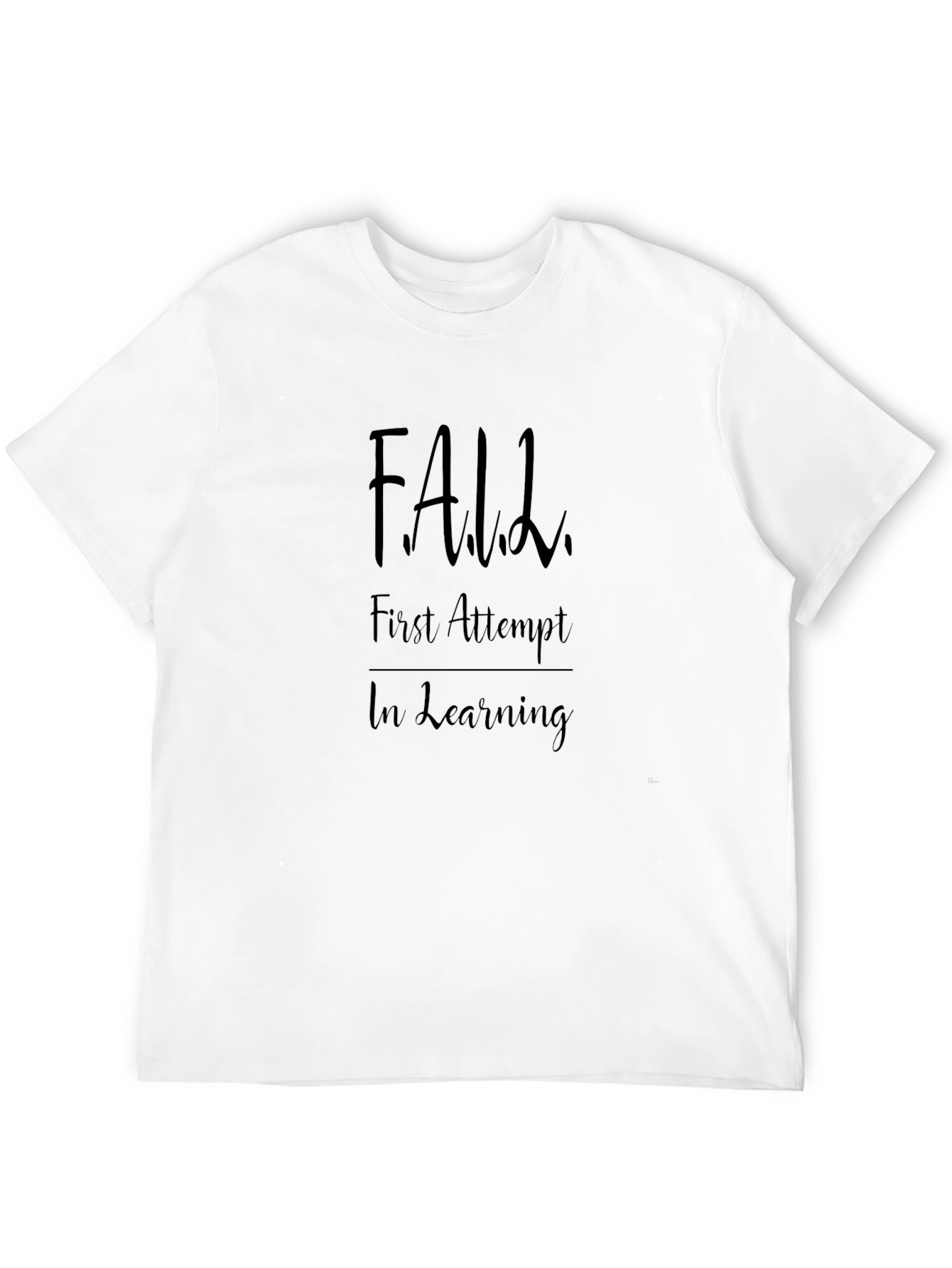 FALL First Attempt In Learning Mens Black Tee