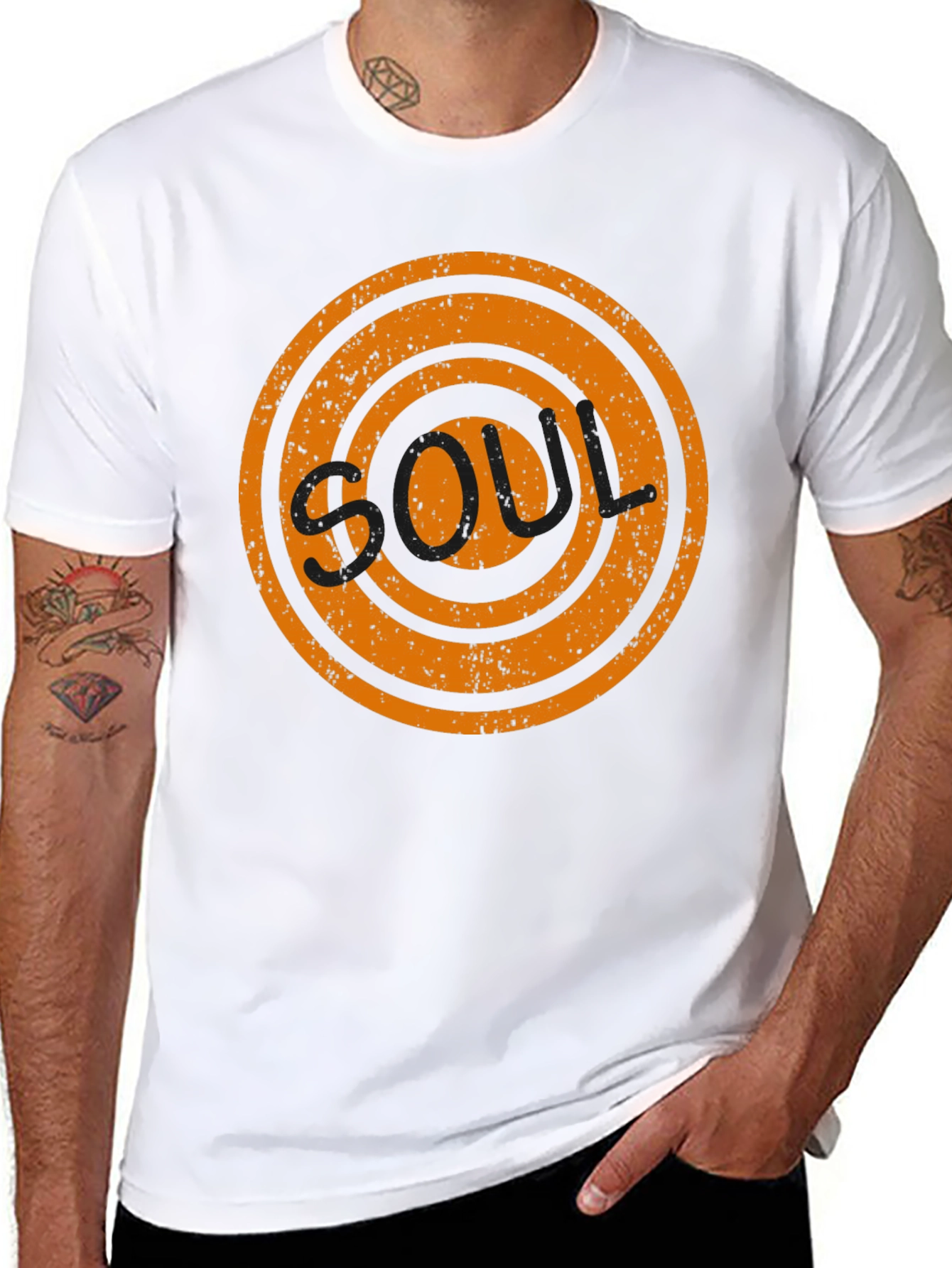 Retro Soul Symbol Black T-Shirt