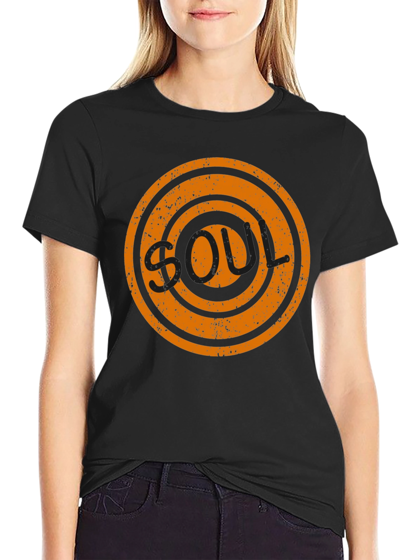 Retro Soul Symbol Black T-Shirt