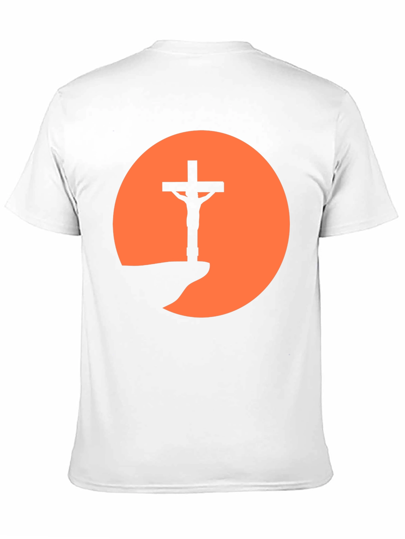 Silhouette Cross Sunset Graphic Tee - Black