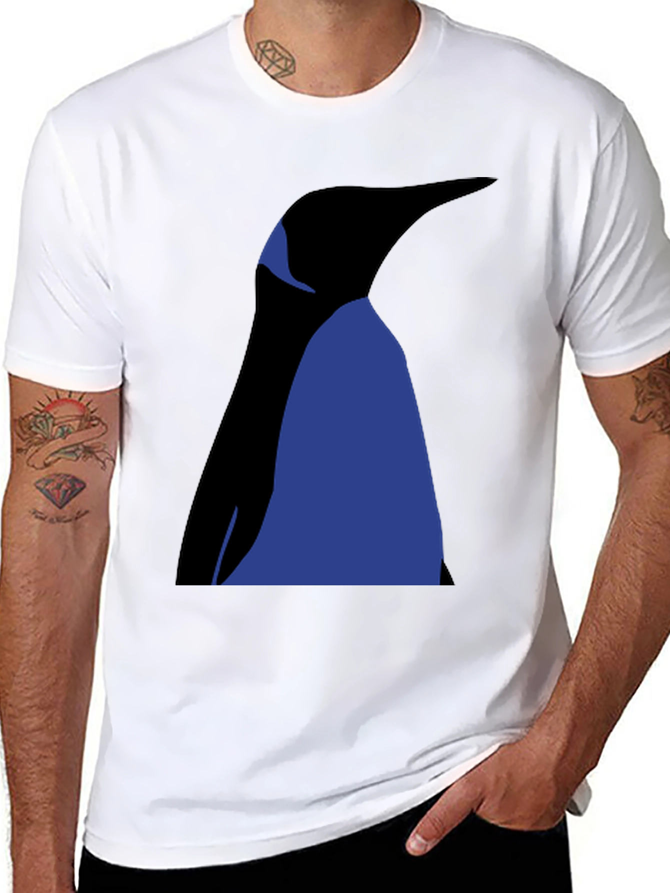 Penguin Graphic T-Shirt - Mens Black Tee