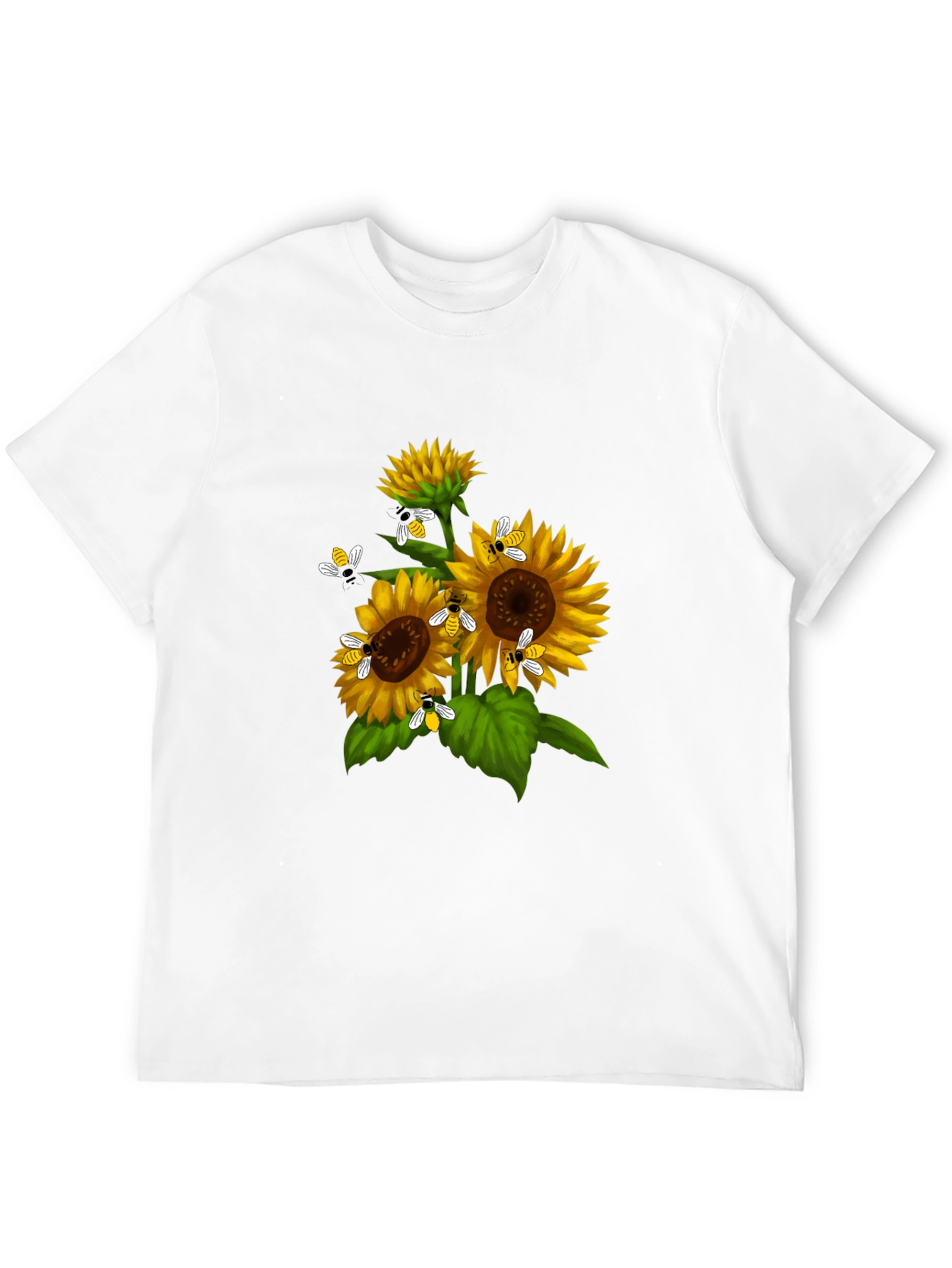 Sunflower Bee Graphic T-Shirt