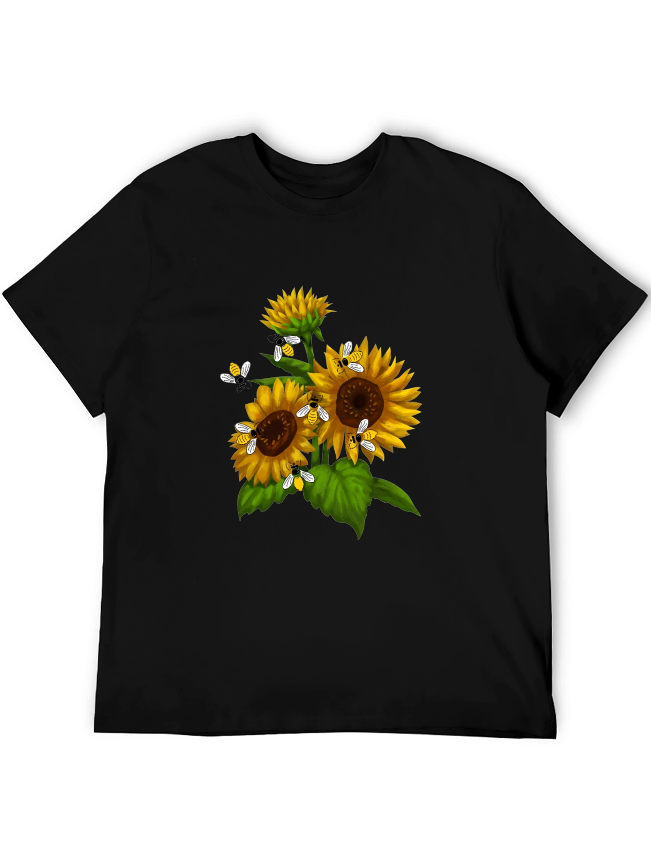 Sunflower Bee Graphic T-Shirt
