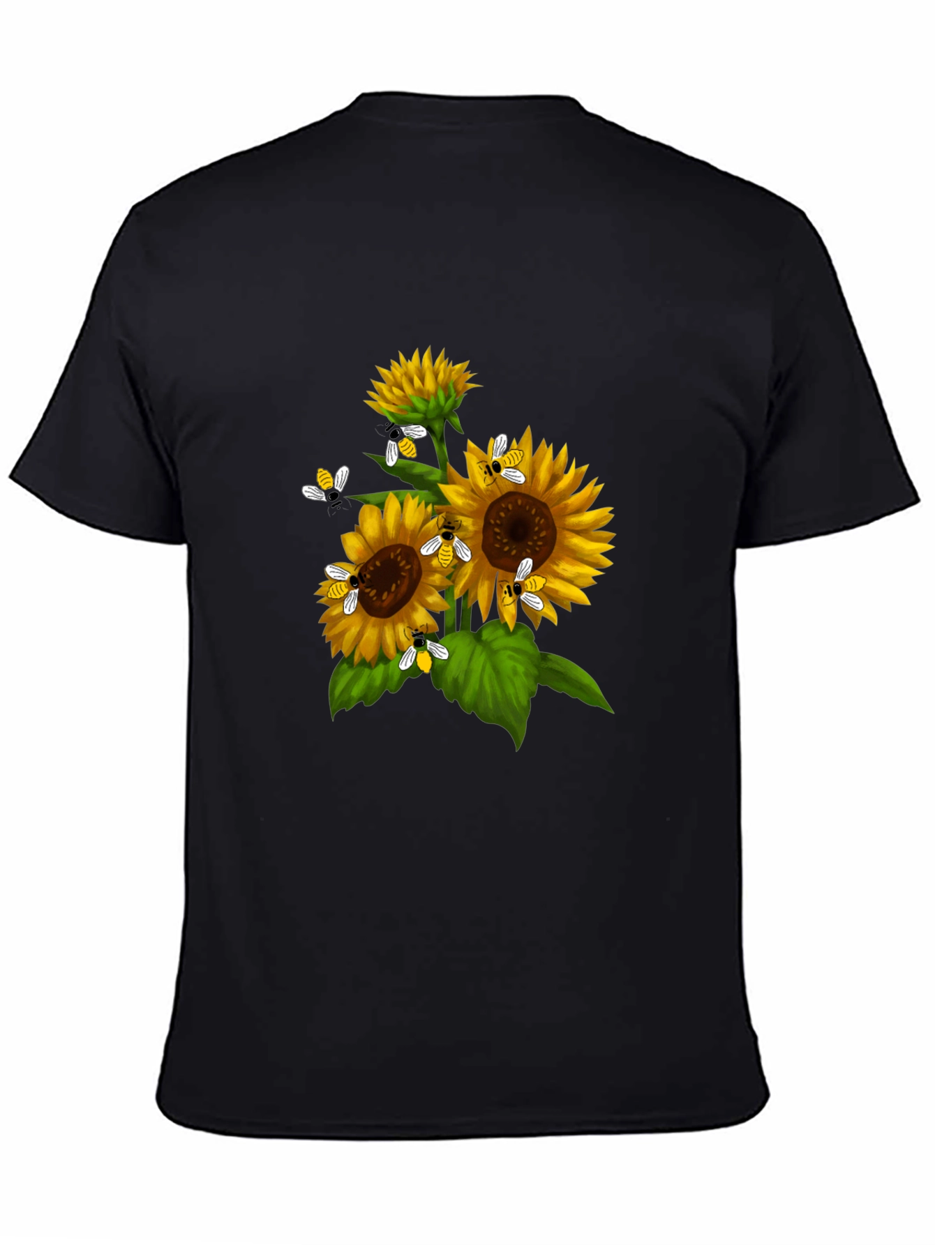 Sunflower Bee Graphic T-Shirt