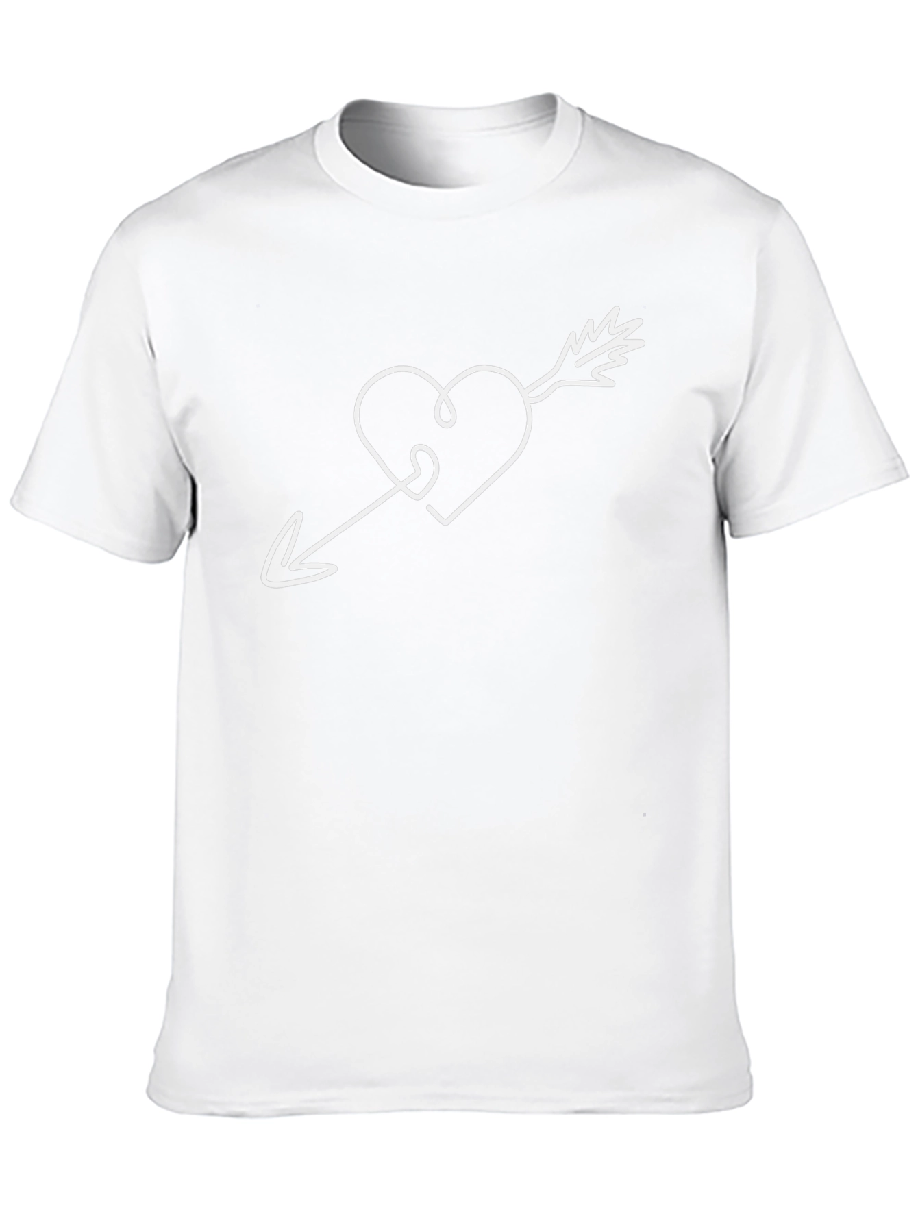 Heart Arrow Graphic Tee - Classic Black T-Shirt