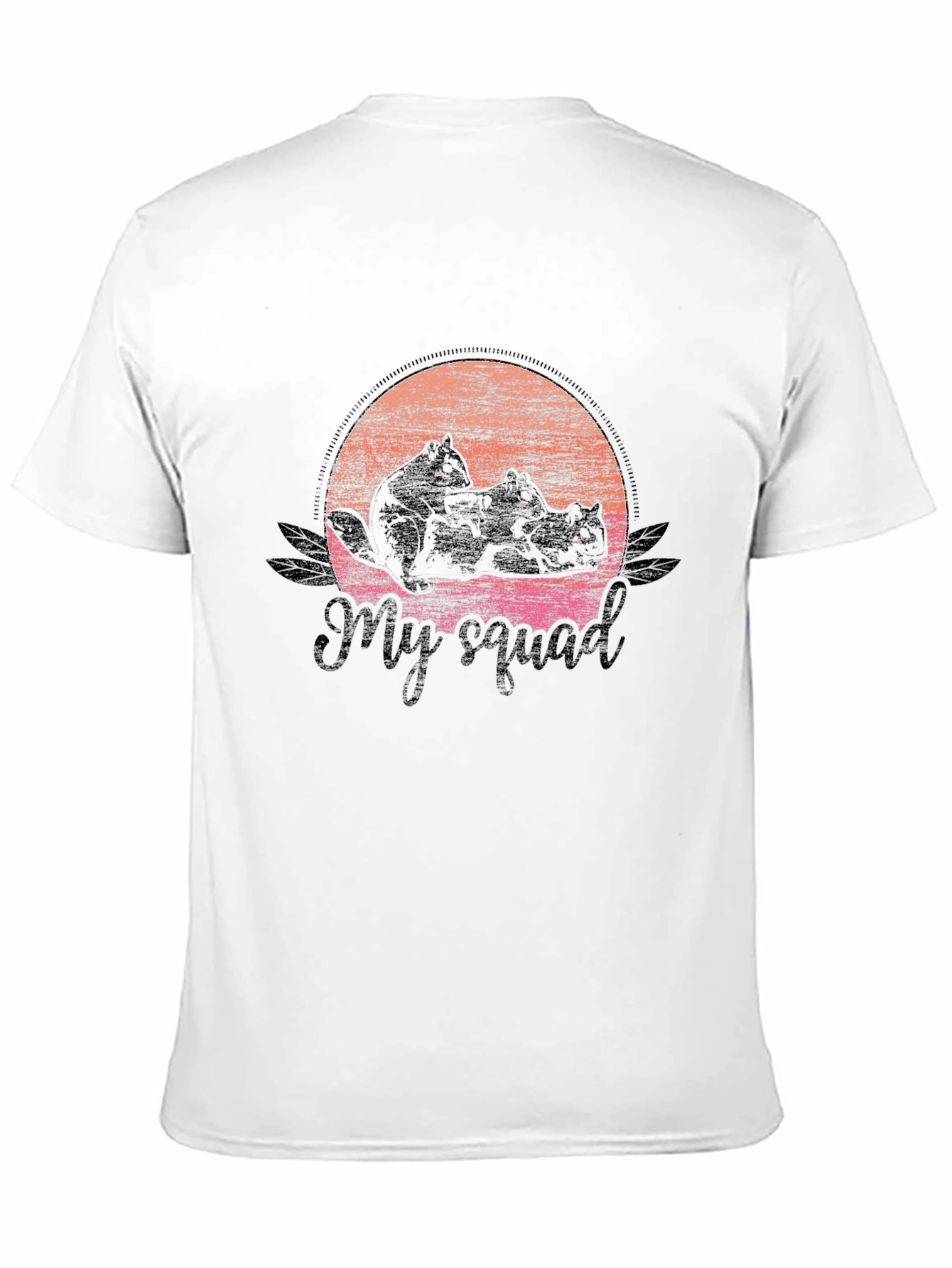 Squirrel Squad Black T-Shirt
