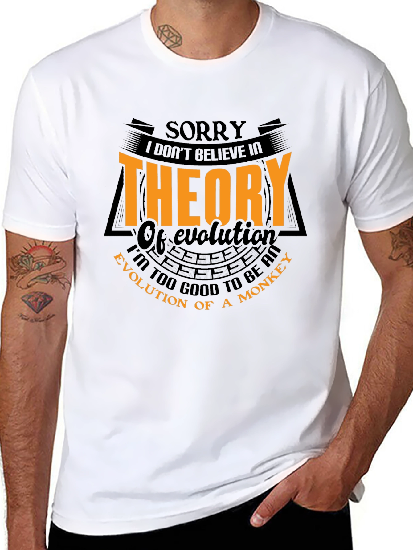 Funny Evolution Theory Graphic Tee