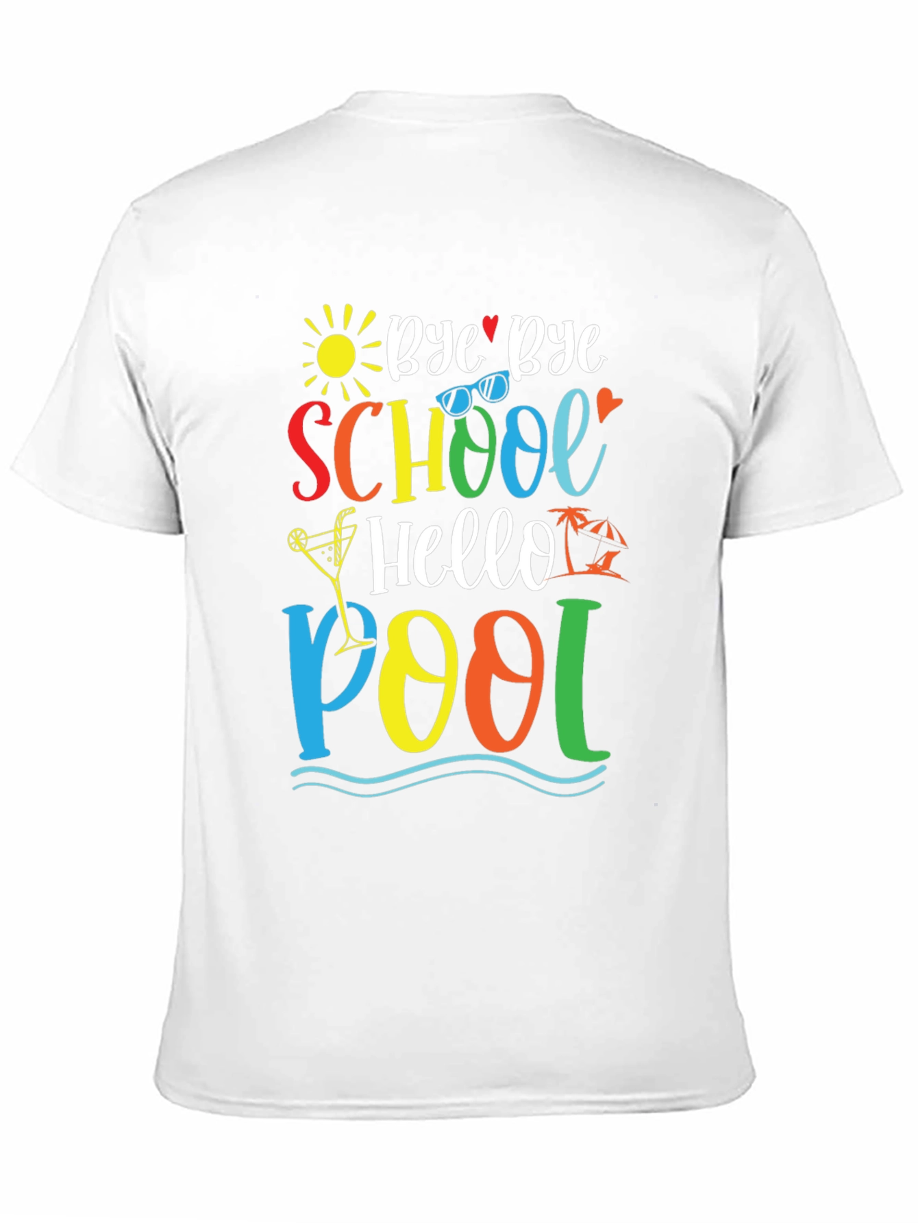Bye Bye School Hello Pool Graphic Tee
