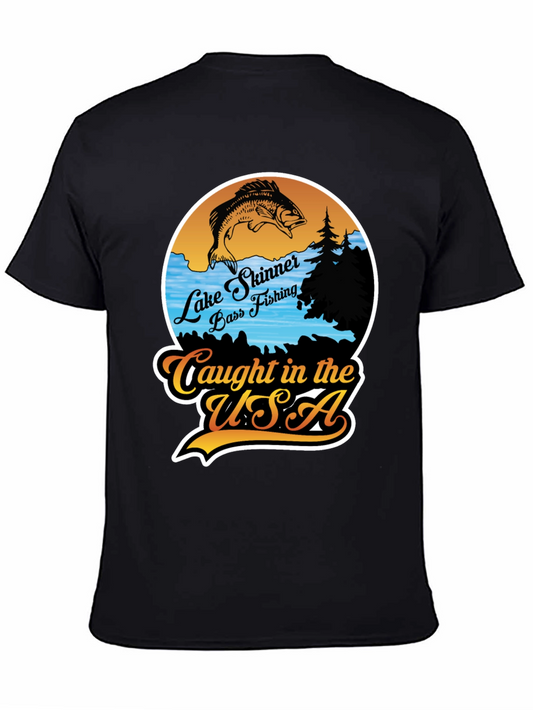 Lake Skinner Fishing Graphic T-Shirt