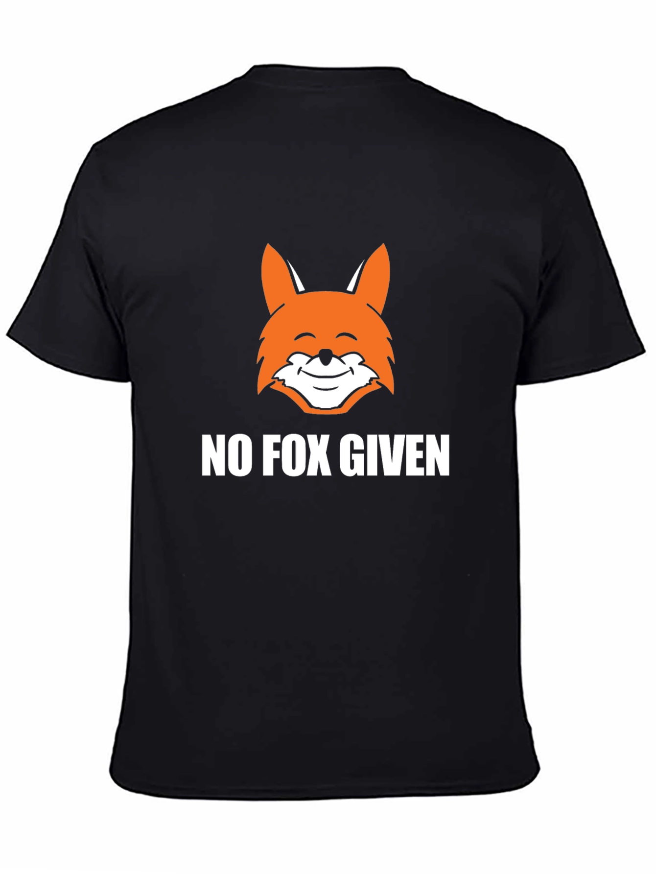 No Fox Given T-Shirt - Black Cotton Graphic Tee