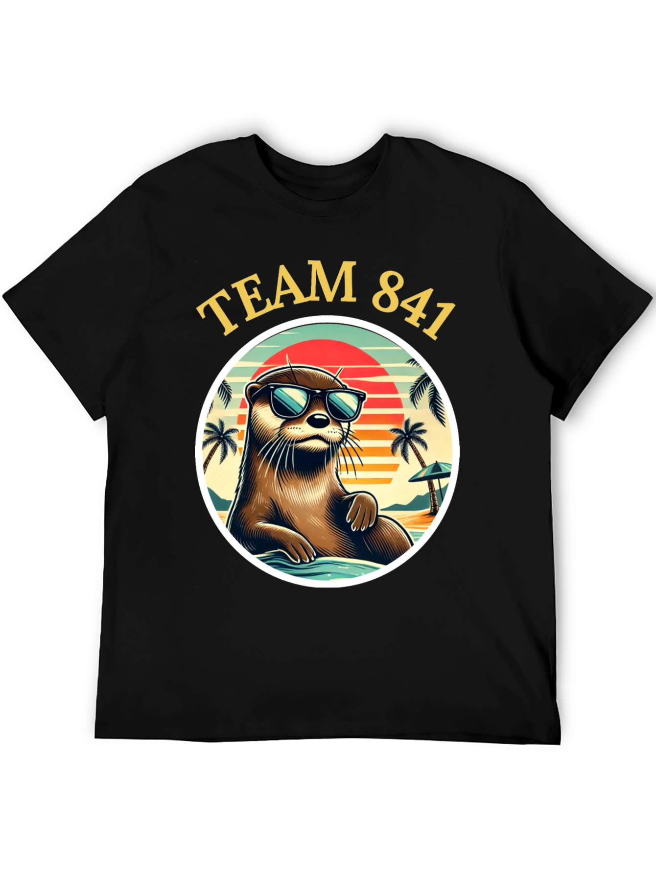 Team 841 Otter T-Shirt - Cool Beach Vibes