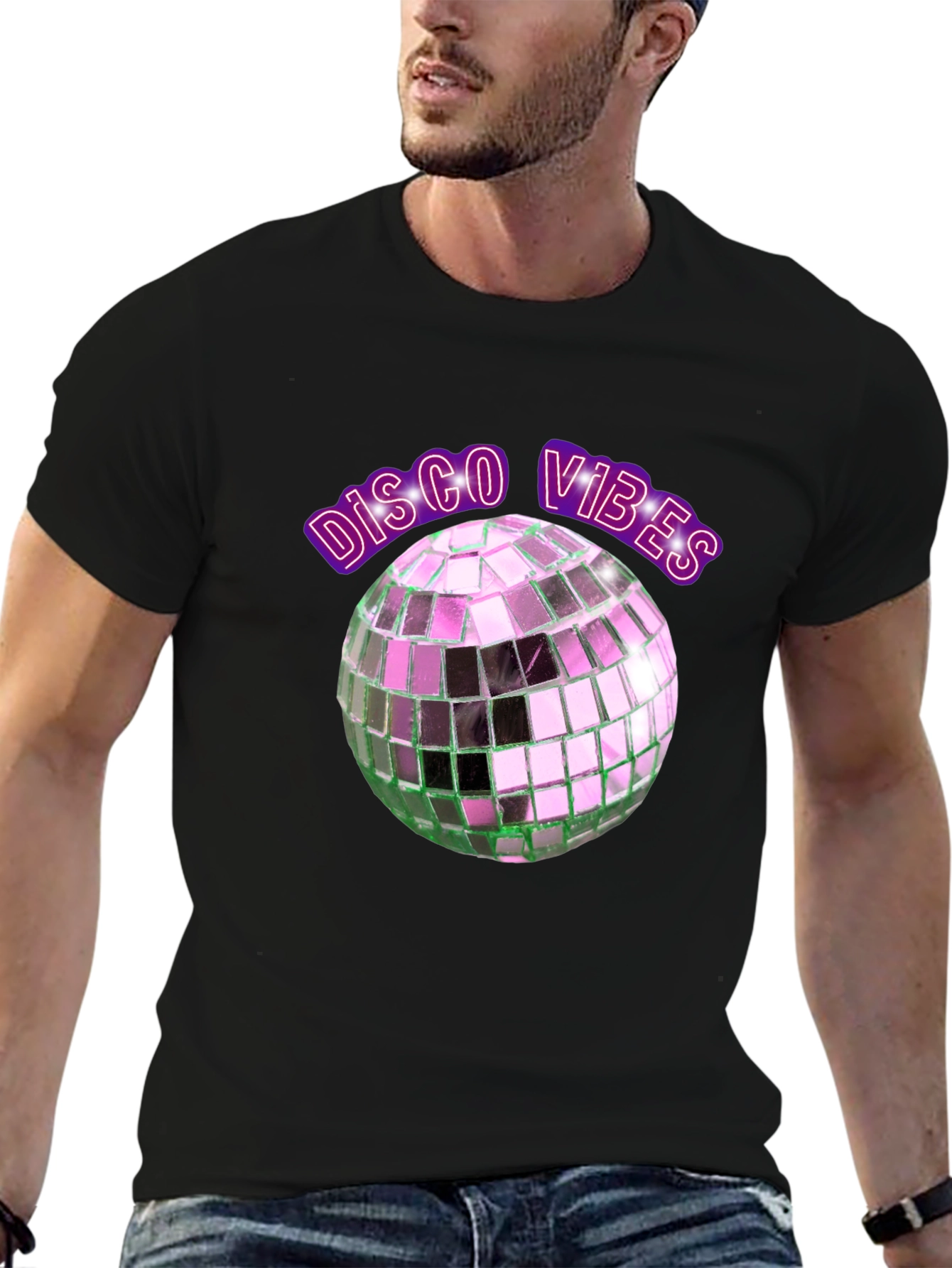 Disco Vibes Graphic T-Shirt