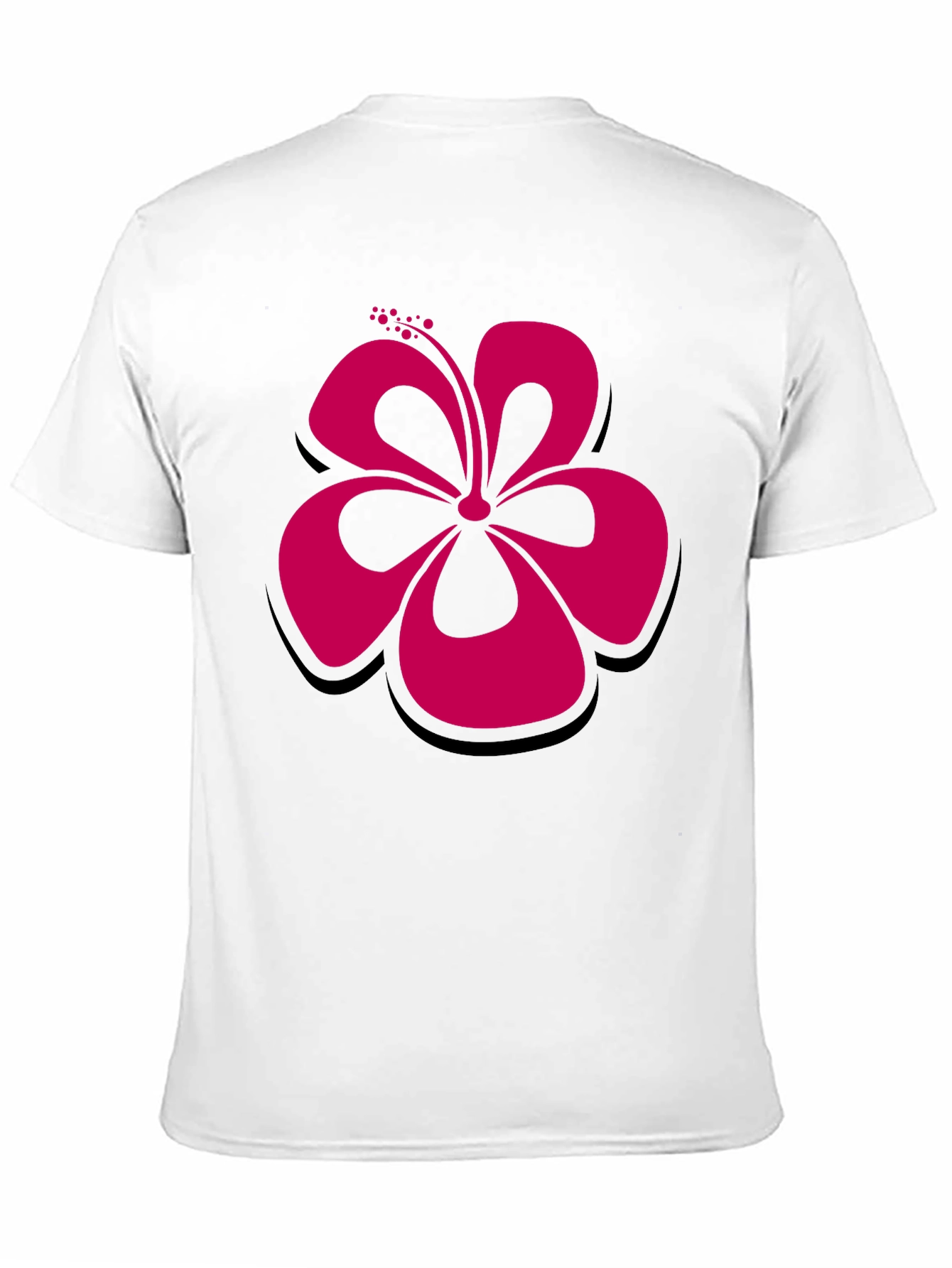 Hibiscus Flower Graphic Tee - Stylish Casual Wear