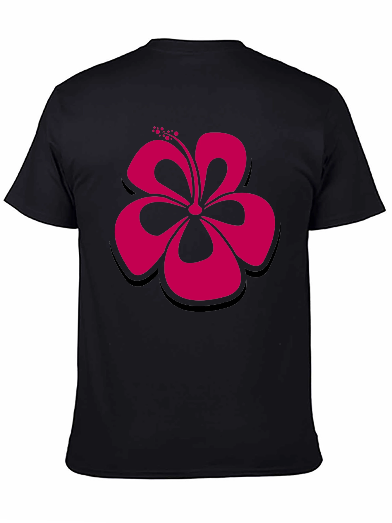 Hibiscus Flower Graphic Tee - Stylish Casual Wear