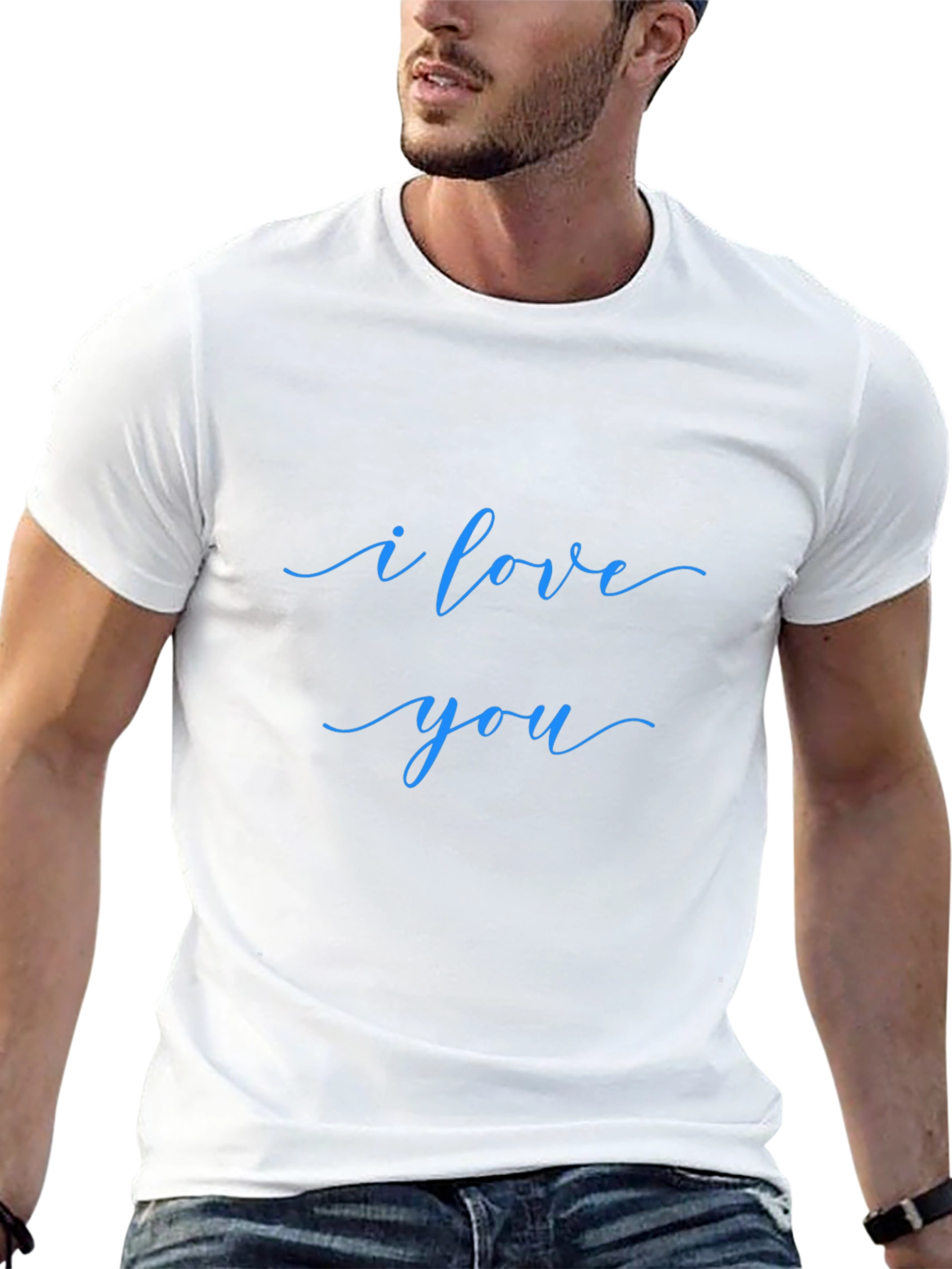I Love You Black T-Shirt