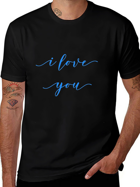 I Love You Black T-Shirt
