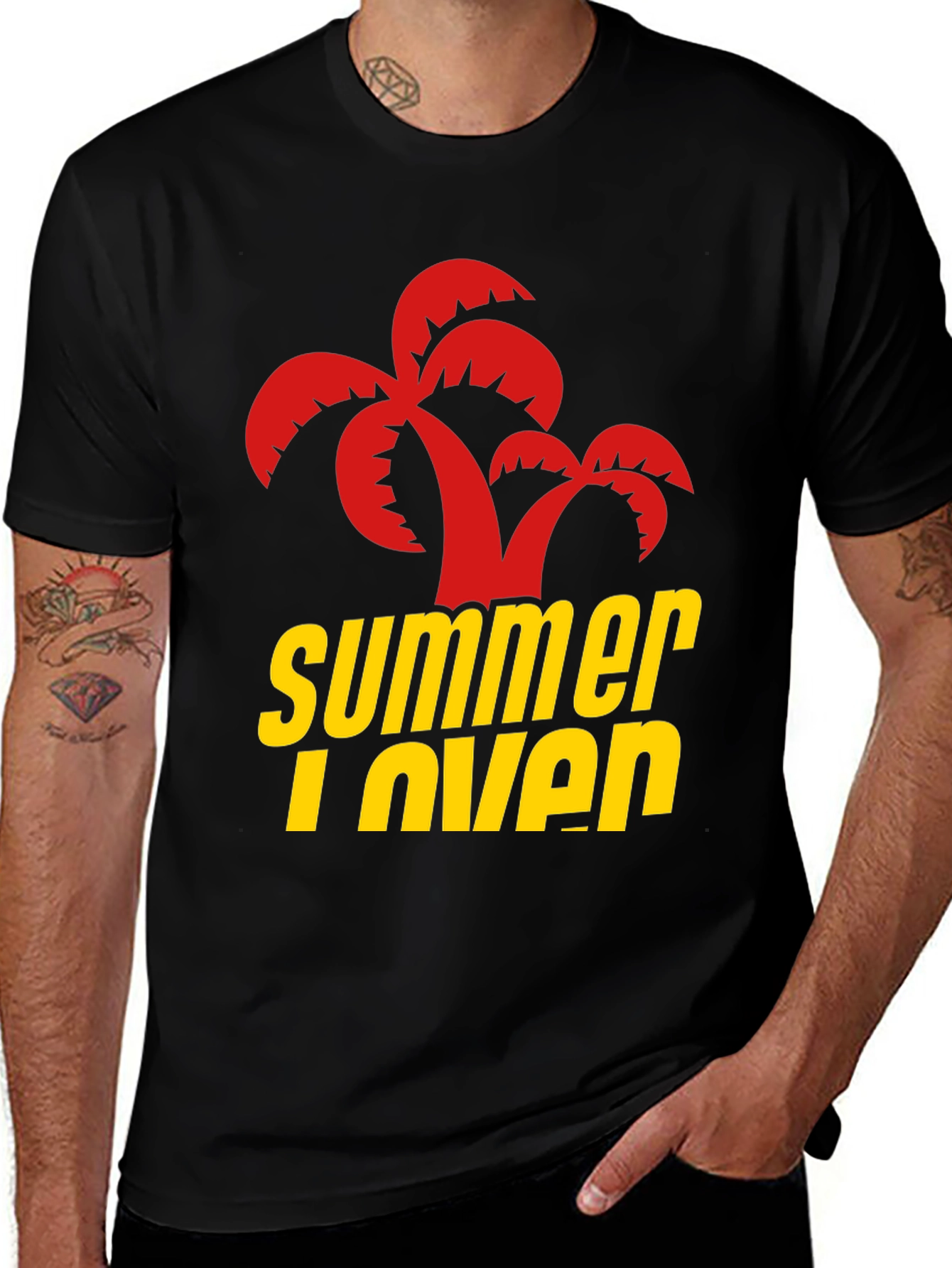 Summer Lover Graphic T-Shirt | Stylish Palm Tree Design