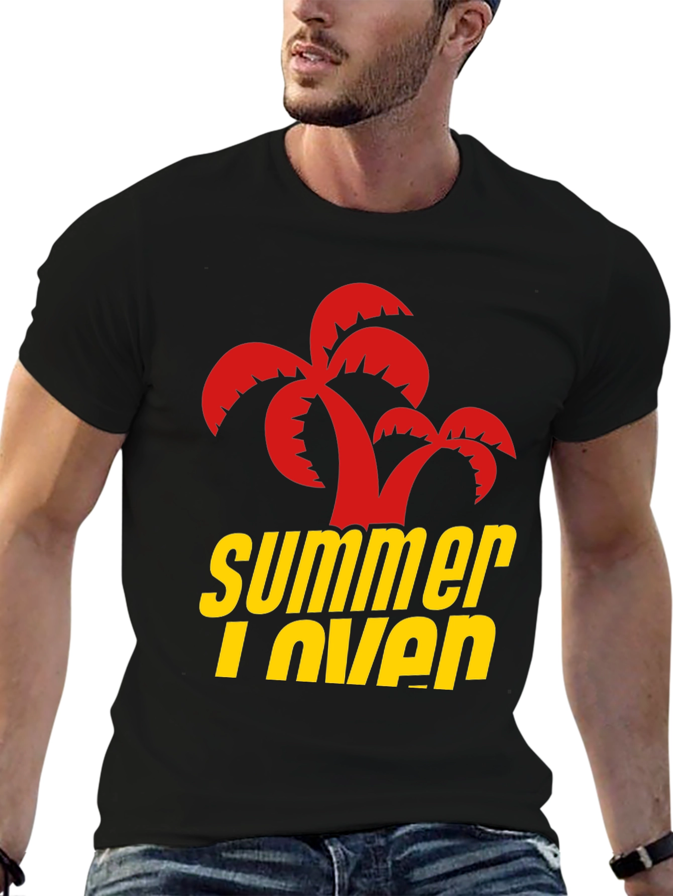 Summer Lover Graphic T-Shirt | Stylish Palm Tree Design