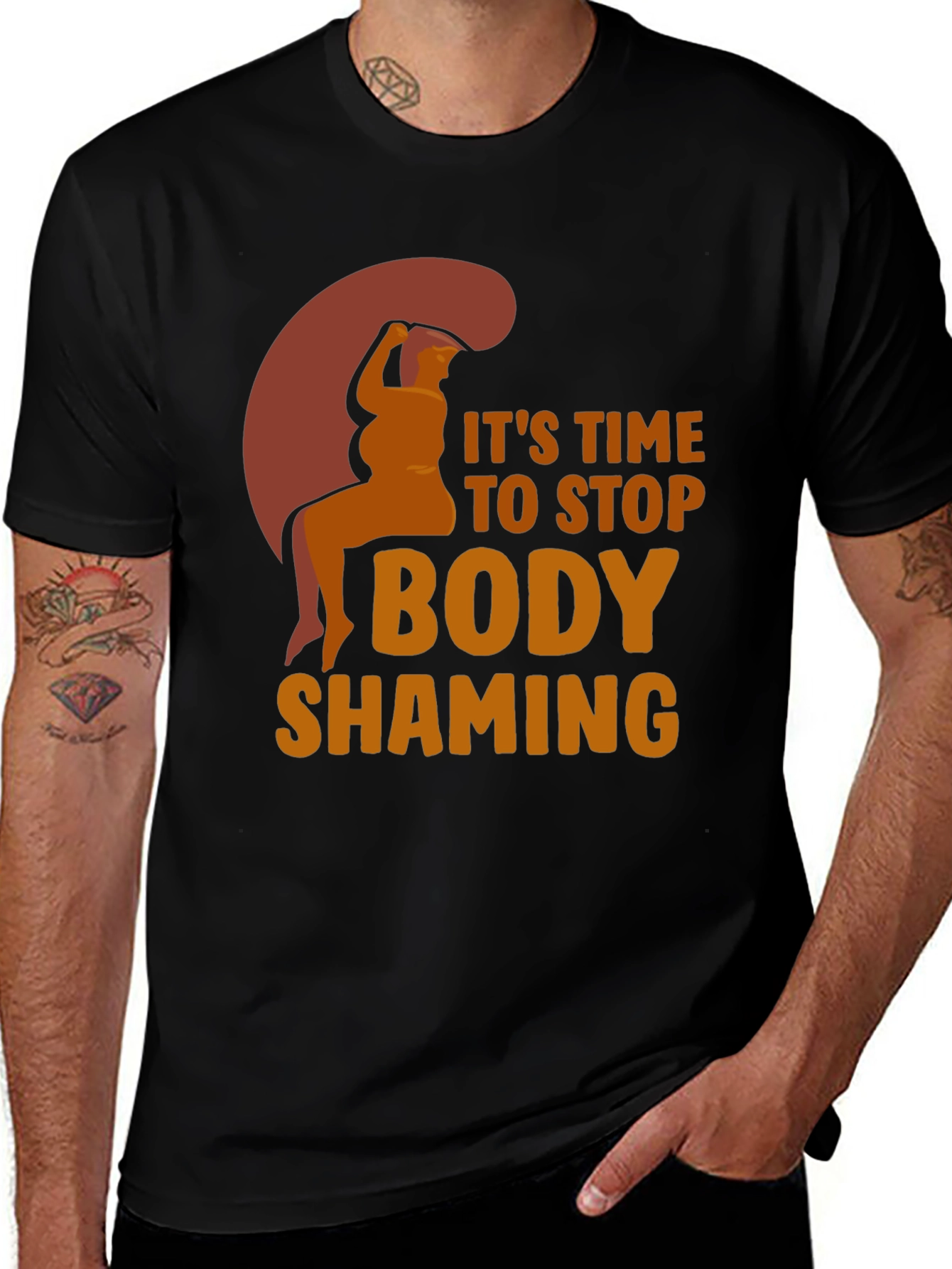 Stop Body Shaming Graphic T-Shirt