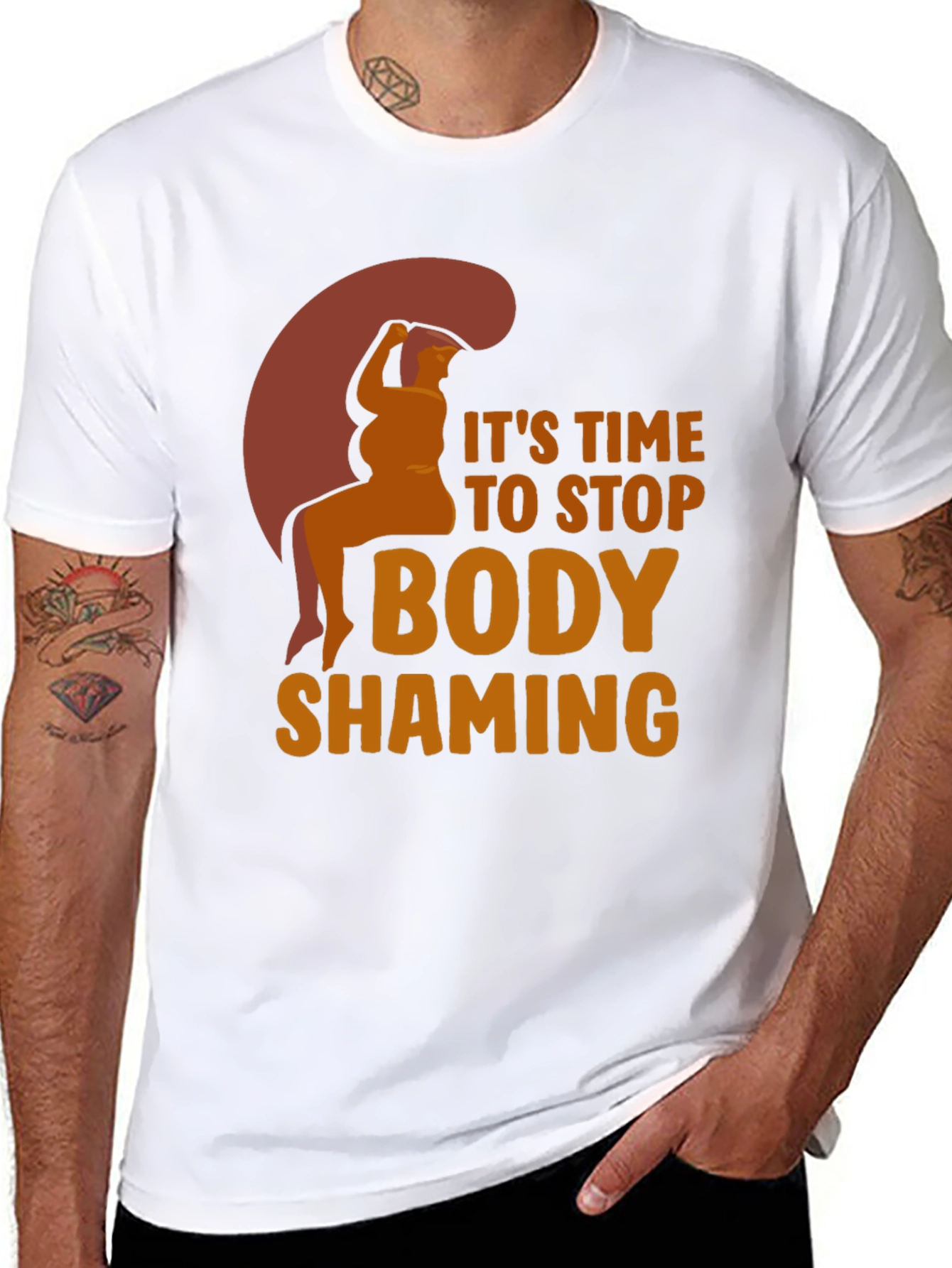 Stop Body Shaming Graphic T-Shirt