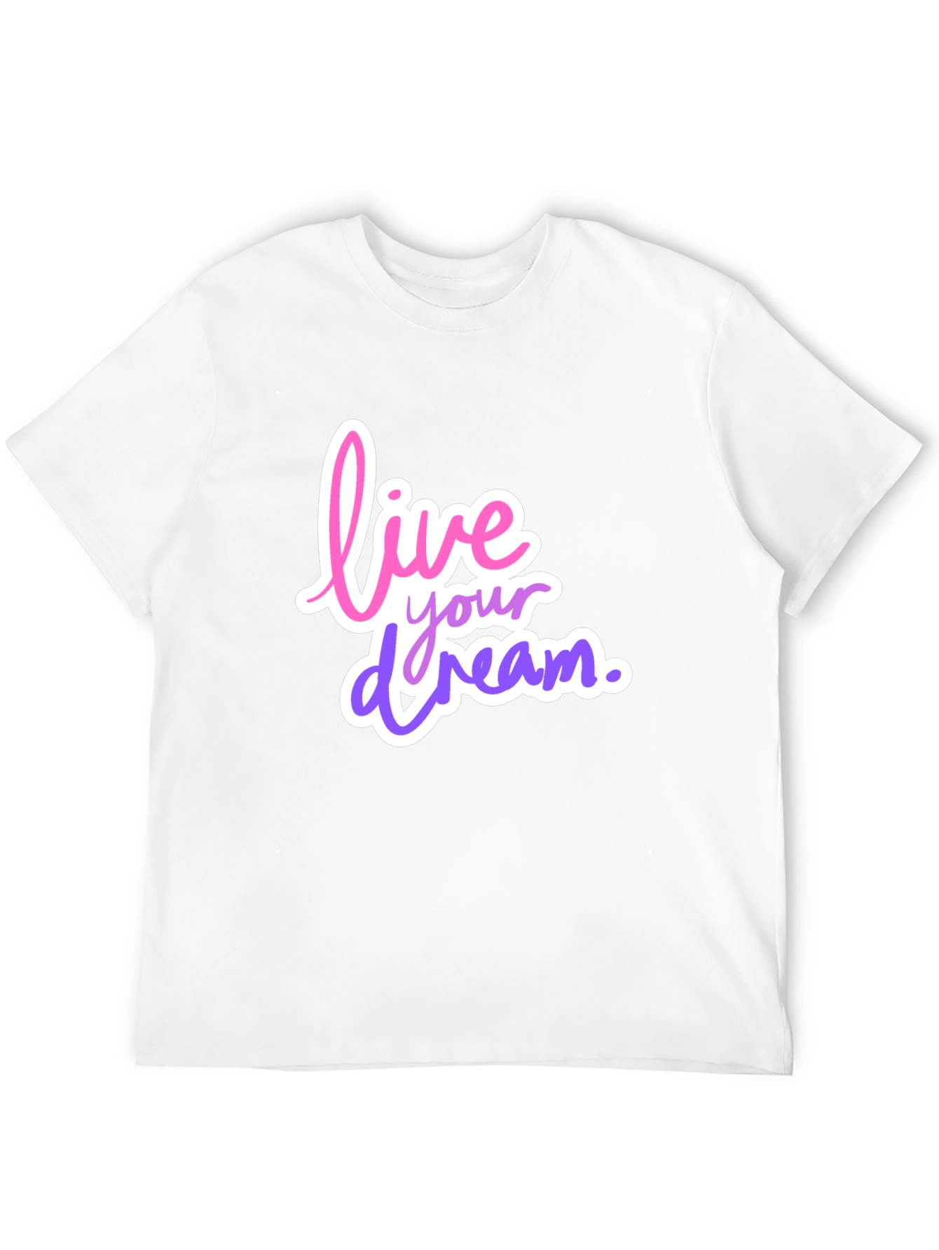Live Your Dream Graphic Tee - Trendy Black T-Shirt