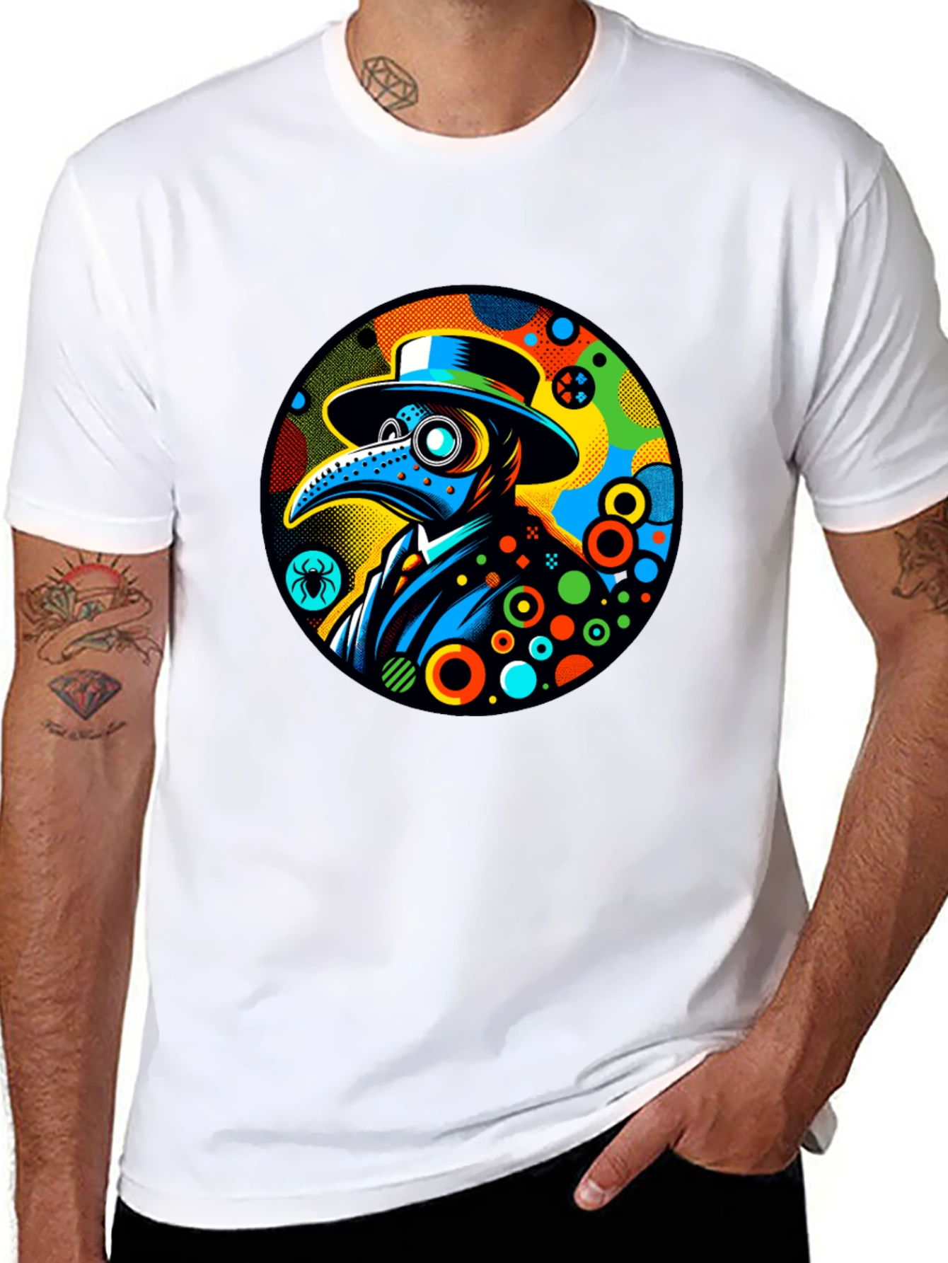 Plague Doctor Graphic Tee - Unique Design