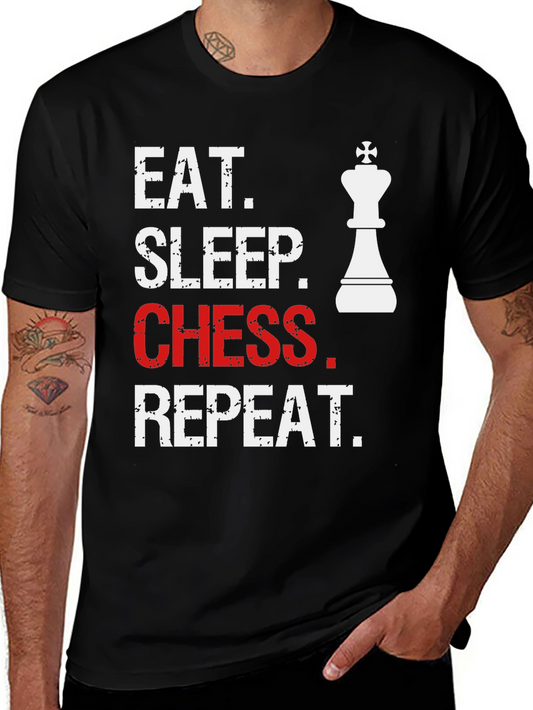 Eat Sleep Chess Repeat T-Shirt for Chess Lovers