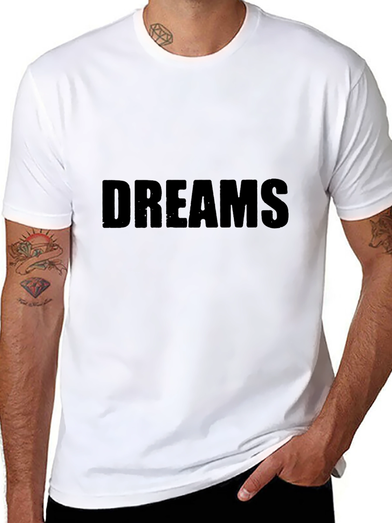 Dreams Black T-Shirt - Stylish and Comfortable