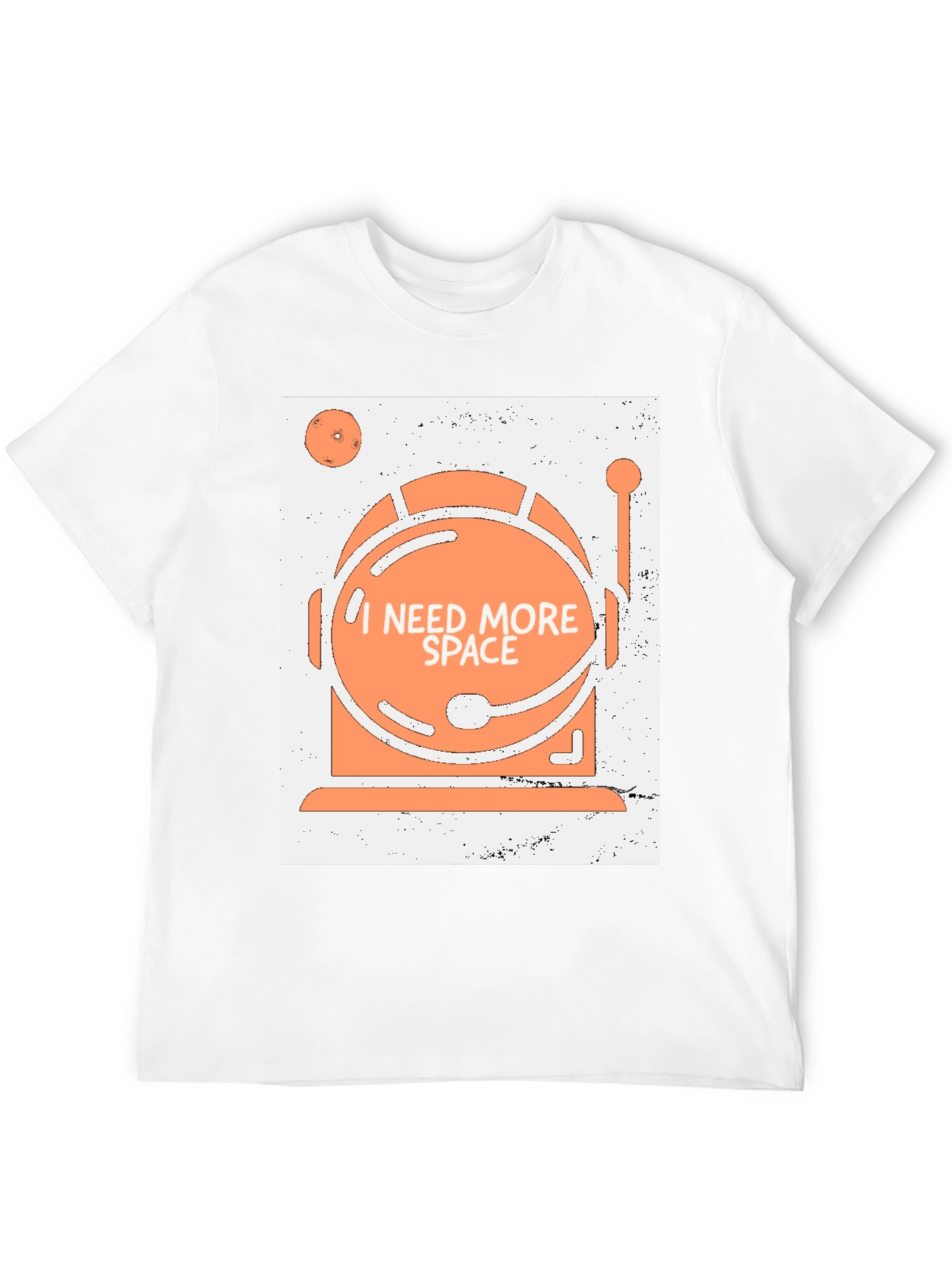 I Need More Space Astronaut Helmet Graphic T-Shirt