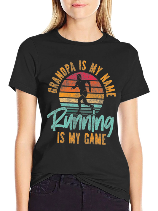 Grandpa Running T-Shirt - Funny Runners Tee