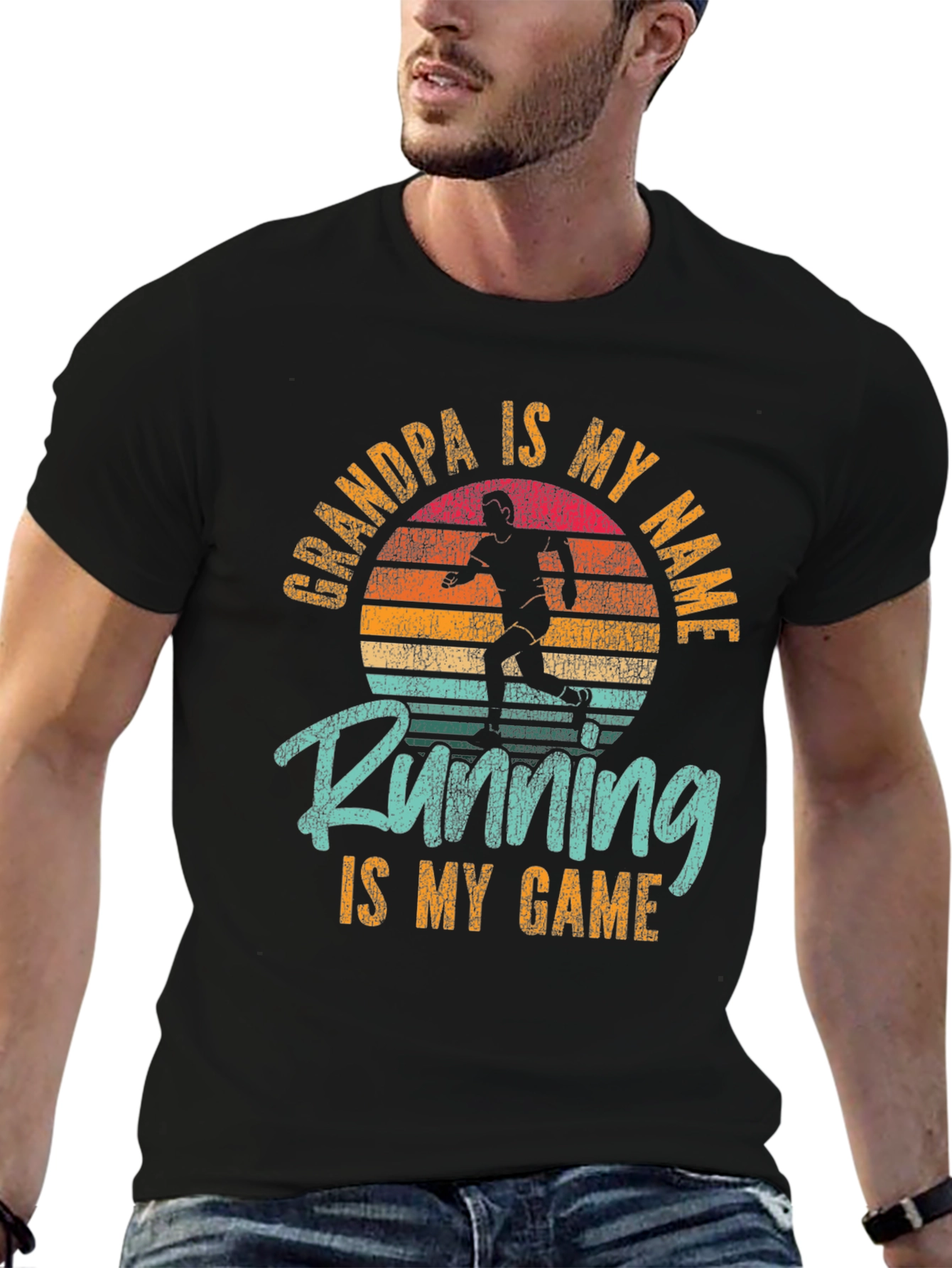 Grandpa Running T-Shirt - Funny Runners Tee