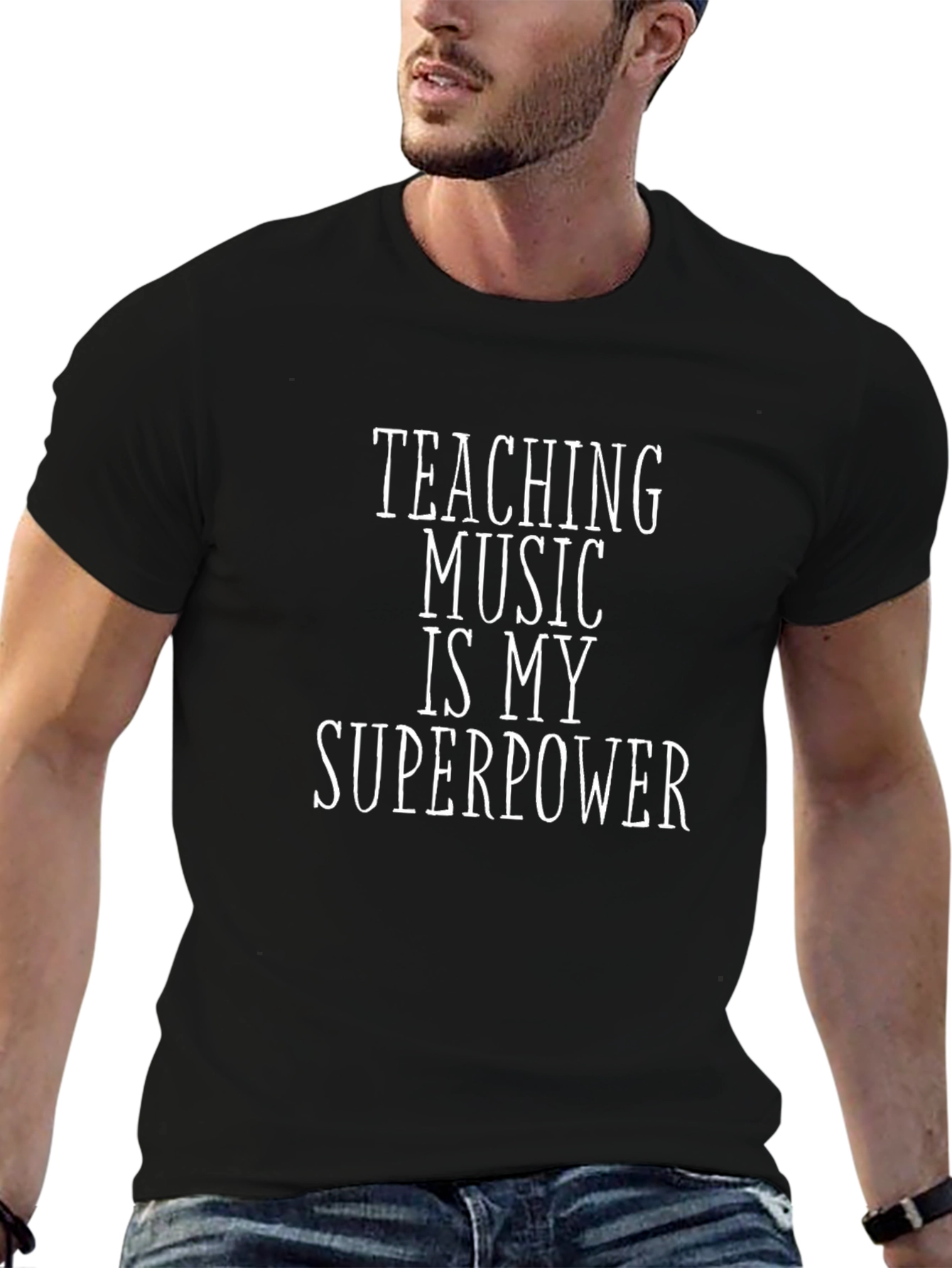Music Teacher T-Shirt: Teaching Music is My Superpower