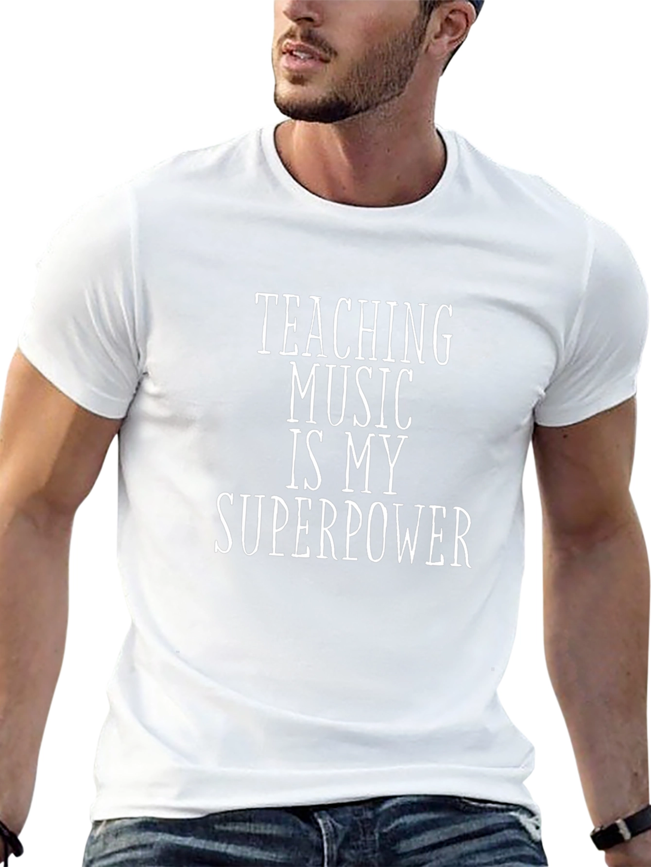 Music Teacher T-Shirt: Teaching Music is My Superpower