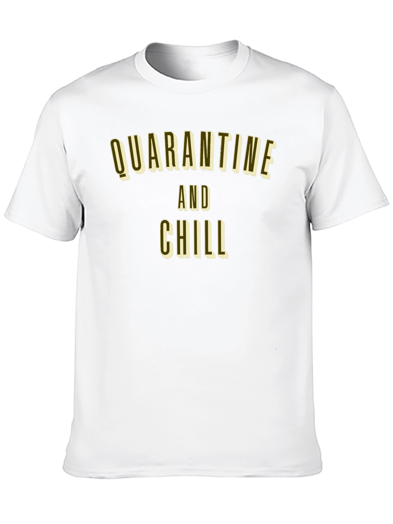 Quarantine and Chill Black Graphic Tee