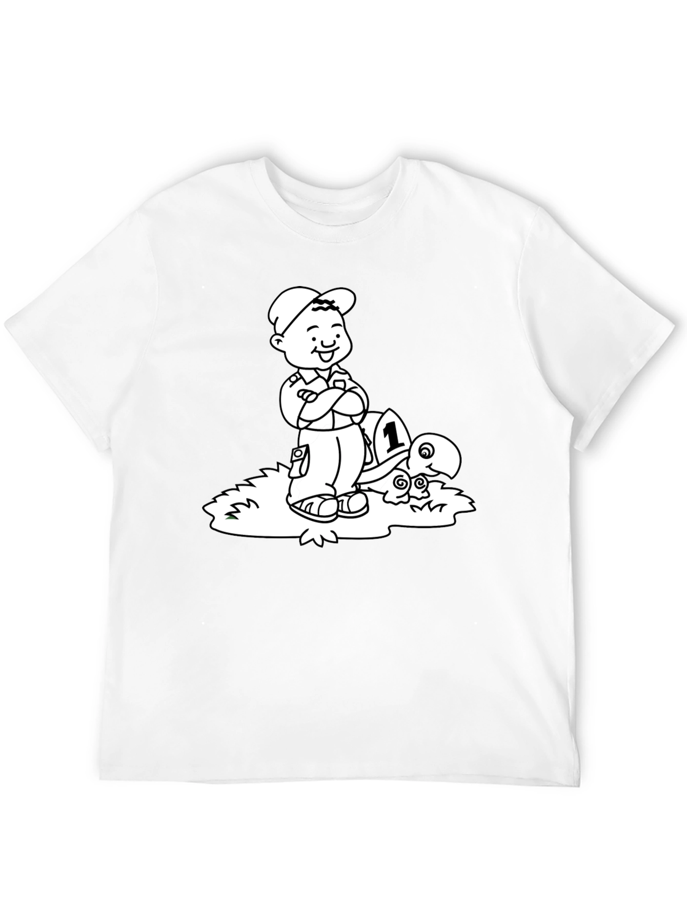Boy and Turtle Graphic Tee