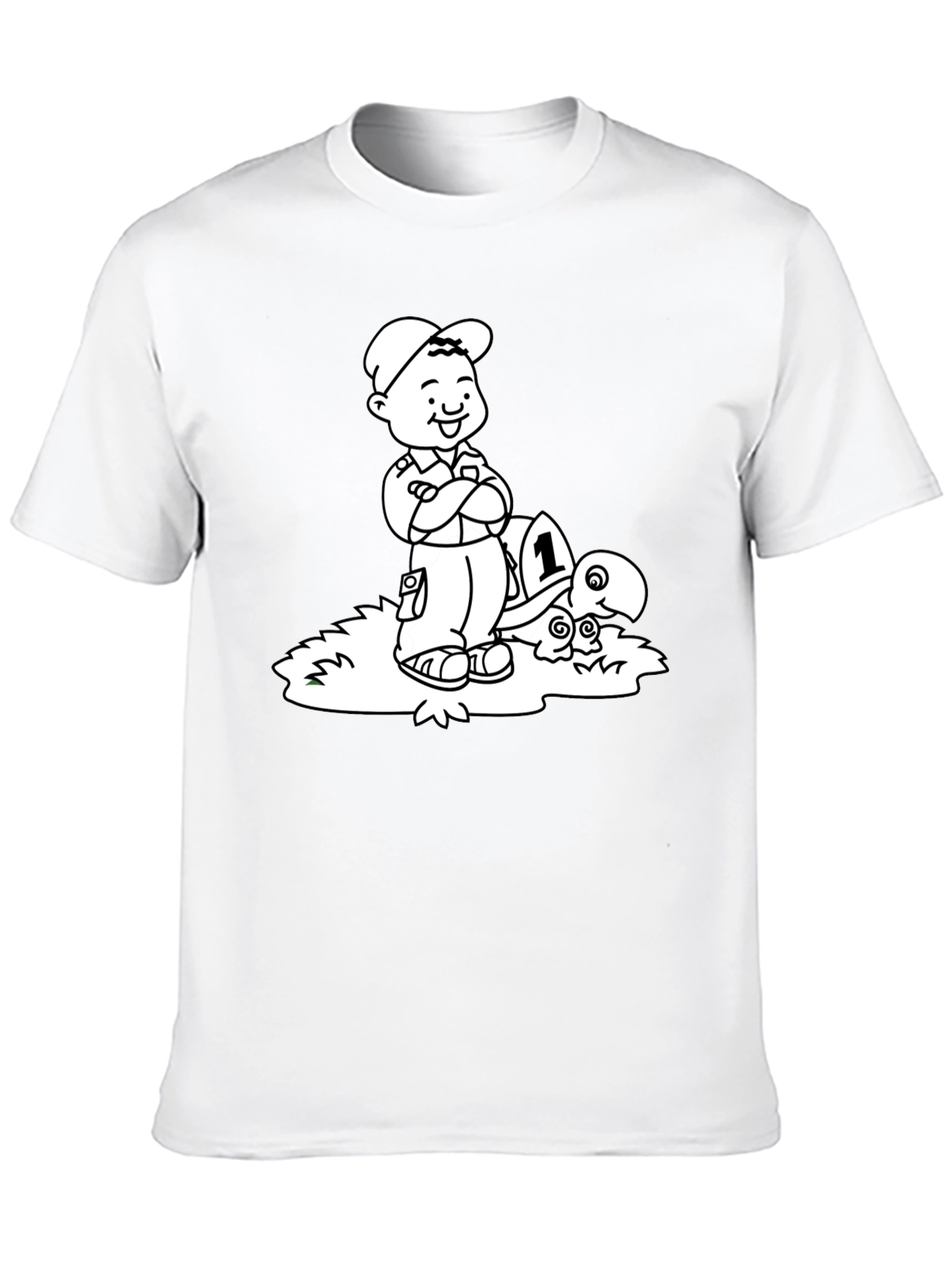 Boy and Turtle Graphic Tee