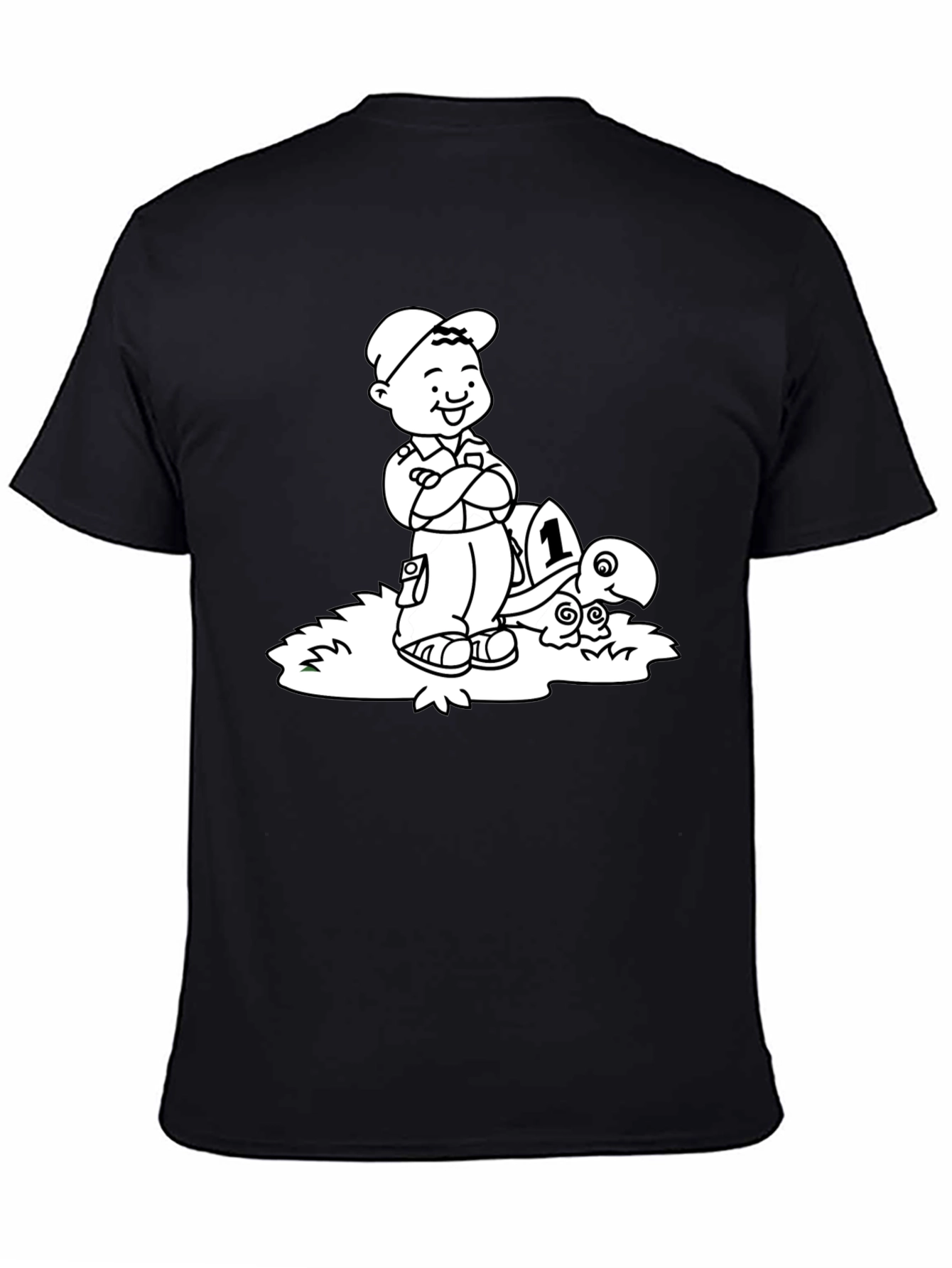 Boy and Turtle Graphic Tee