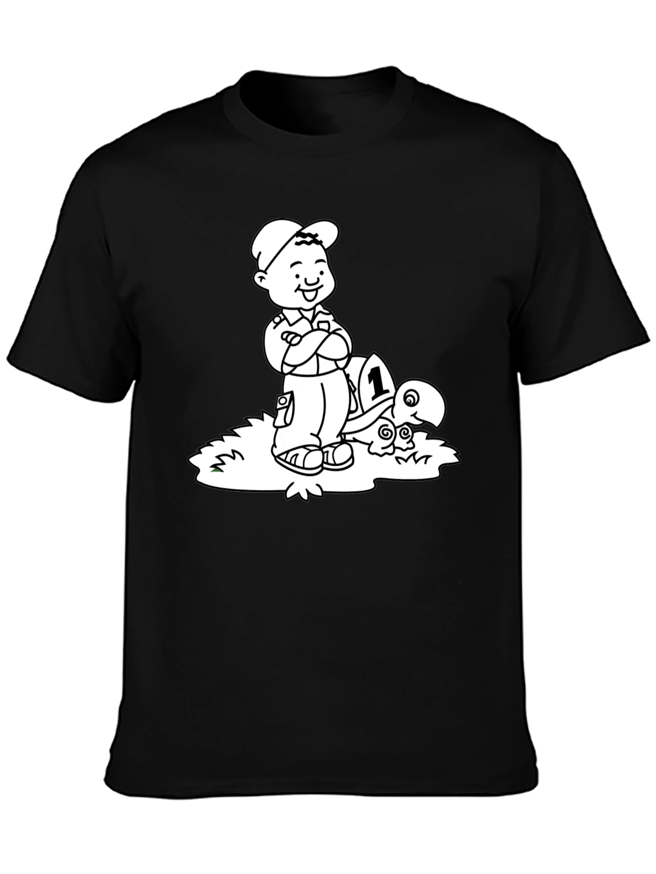 Boy and Turtle Graphic Tee